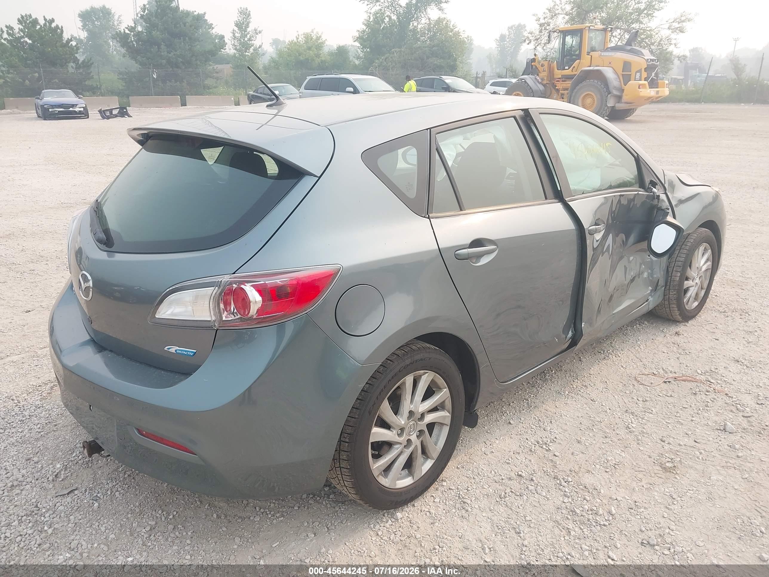 2012 Mazda Mazda3 I Touring Gray vin: JM1BL1L88C1613957