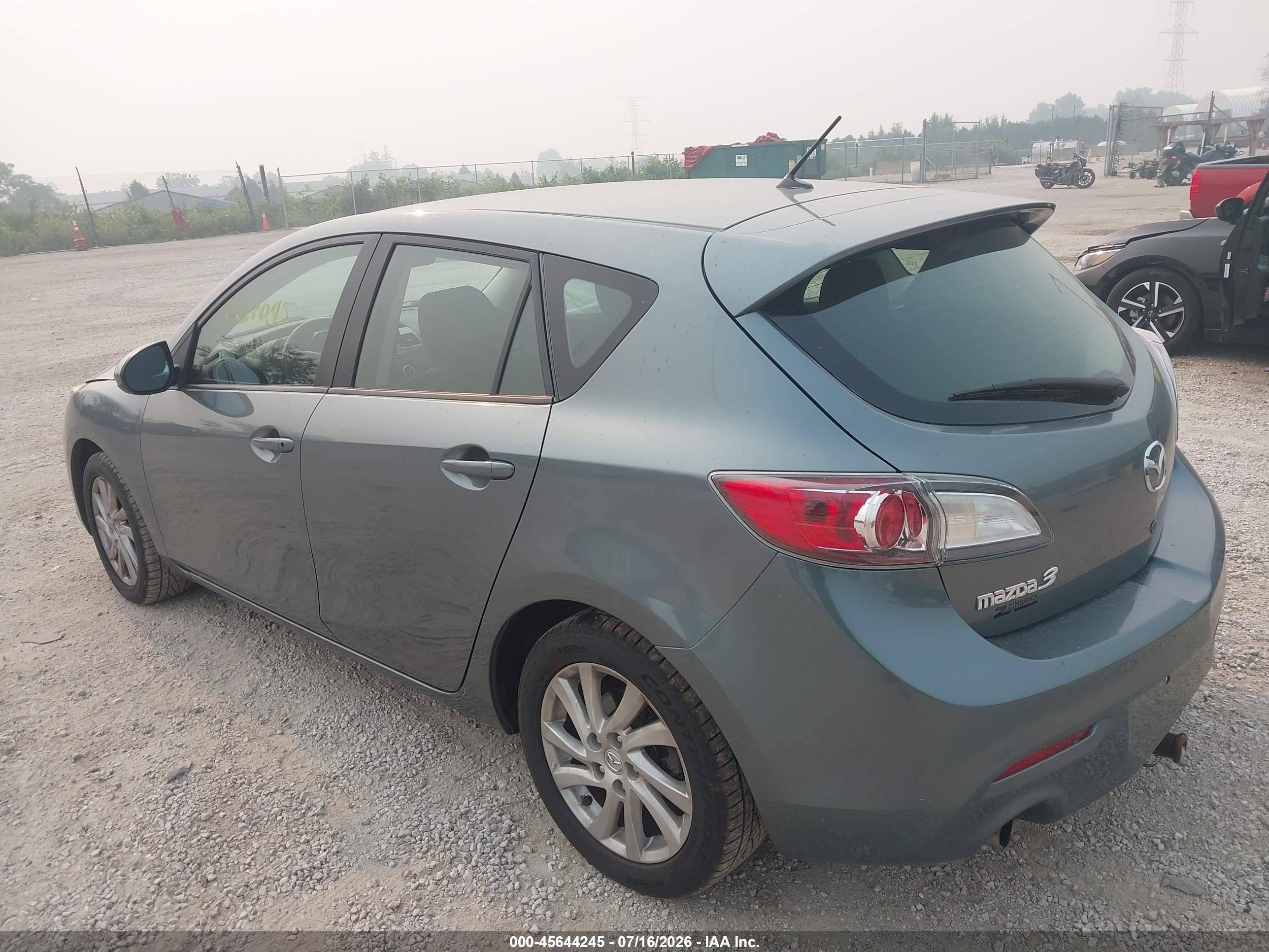 2012 Mazda Mazda3 I Touring Gray vin: JM1BL1L88C1613957