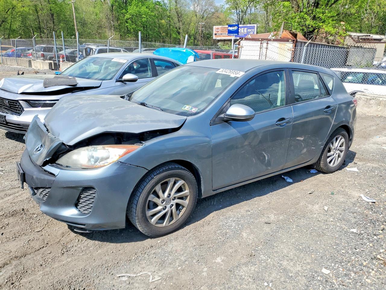 2012 Mazda 3 I Teal vin: JM1BL1L88C1628636