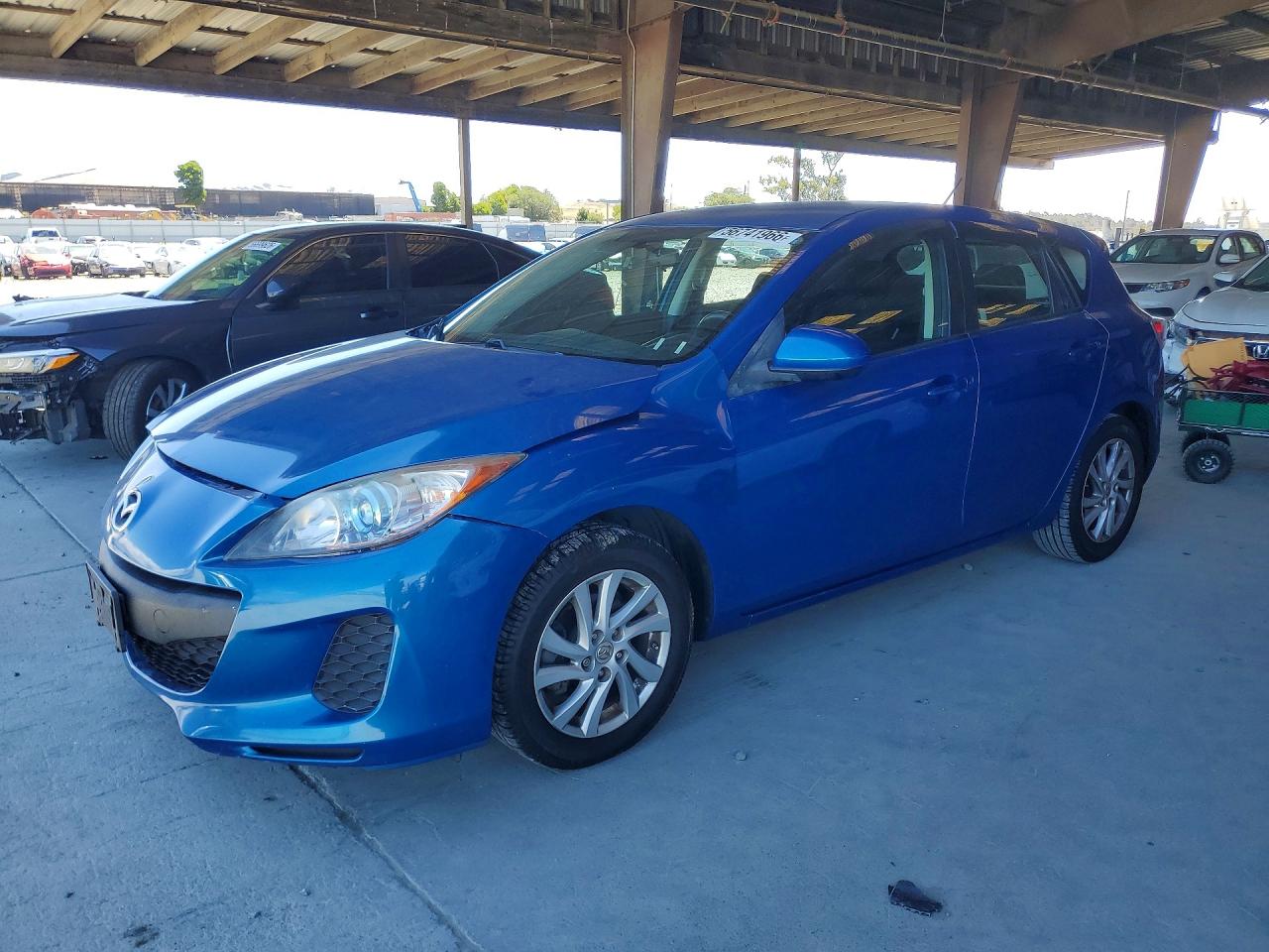 2012 Mazda 3 I Blue vin: JM1BL1L8XC1558749