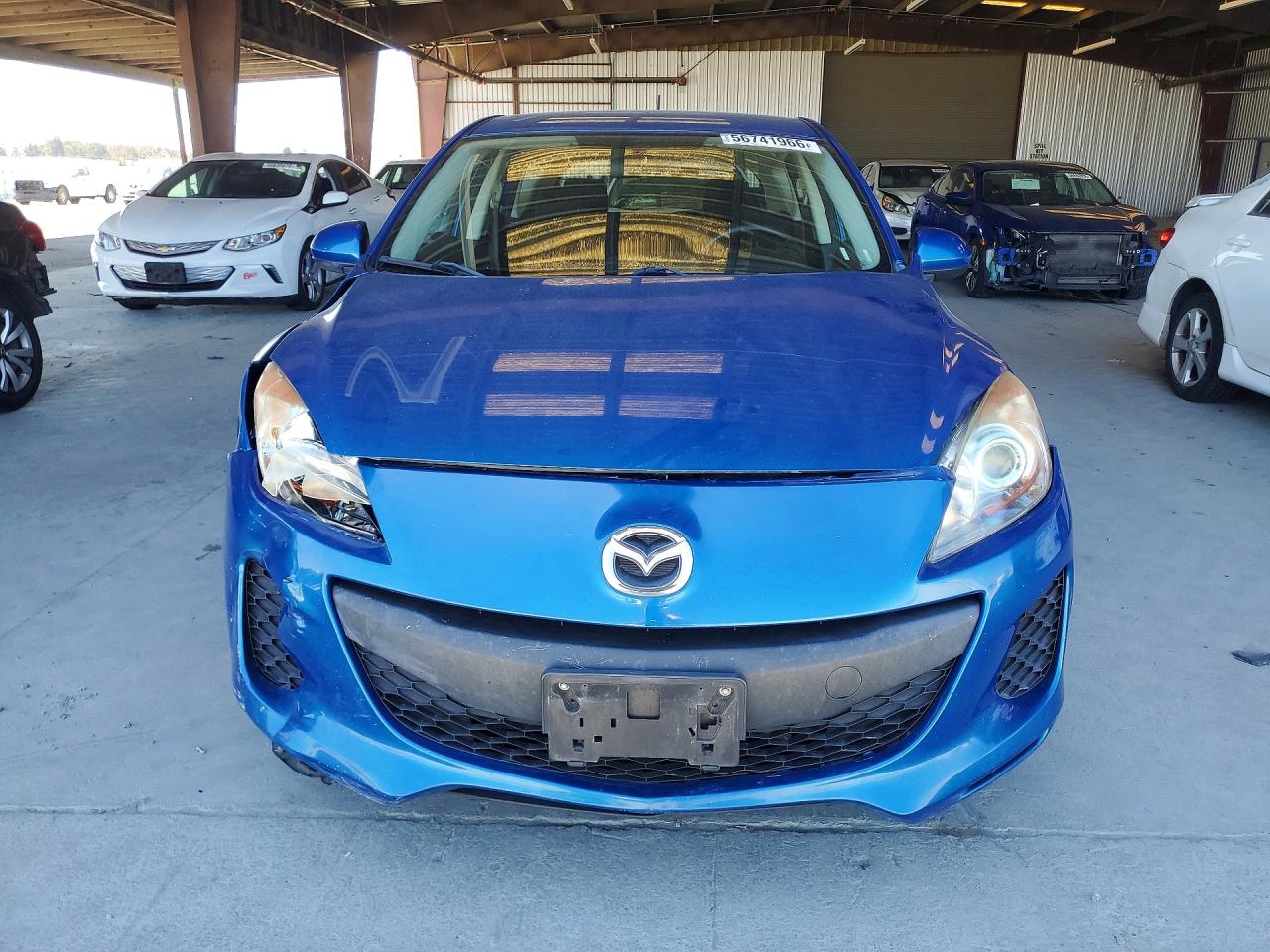 2012 Mazda 3 I Blue vin: JM1BL1L8XC1558749