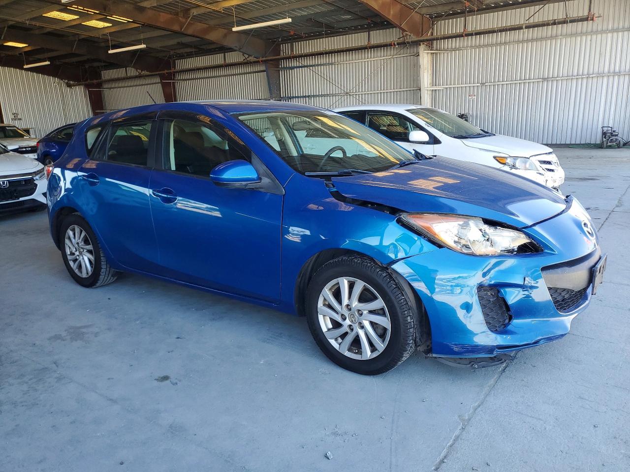 2012 Mazda 3 I Blue vin: JM1BL1L8XC1558749