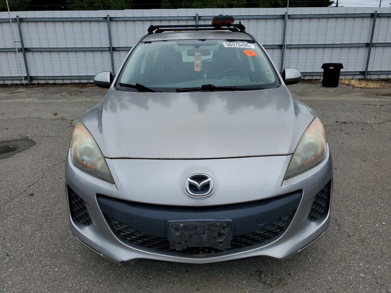 2012 Mazda 3 I Silver vin: JM1BL1L8XC1596711