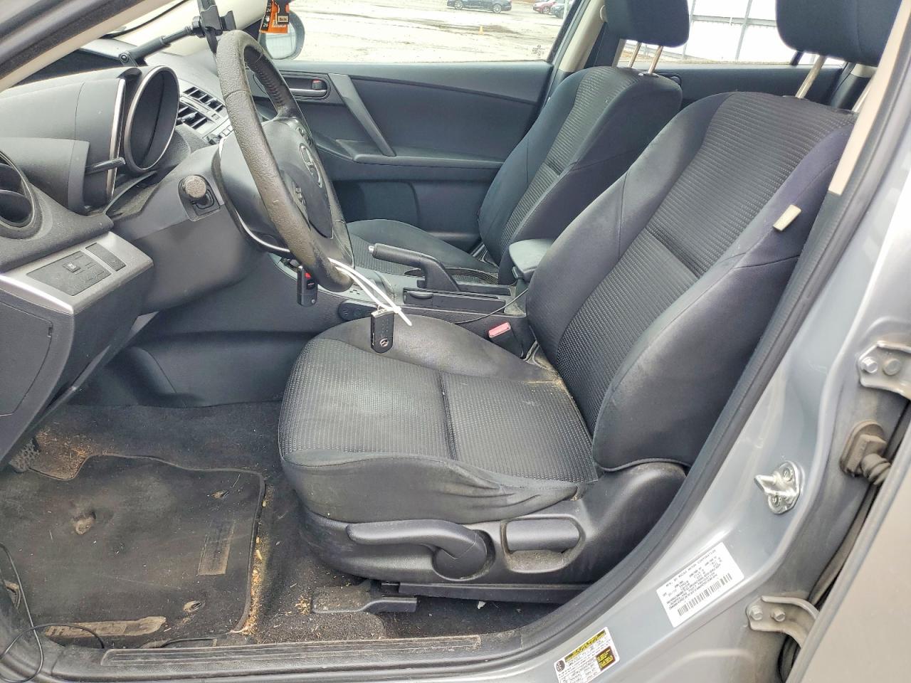 2012 Mazda 3 I Silver vin: JM1BL1L8XC1596711