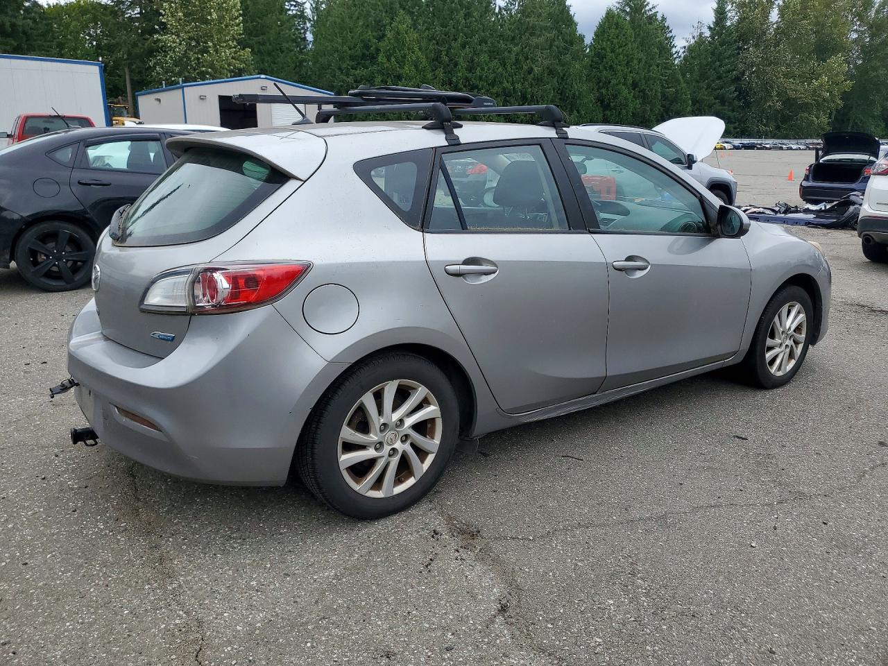 2012 Mazda 3 I Silver vin: JM1BL1L8XC1596711