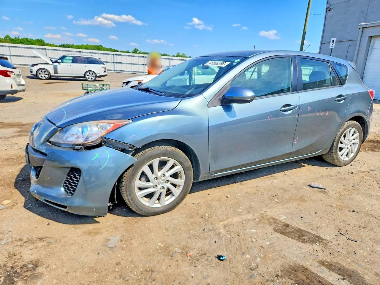 2012 Mazda 3 I Gray vin: JM1BL1L8XC1655451