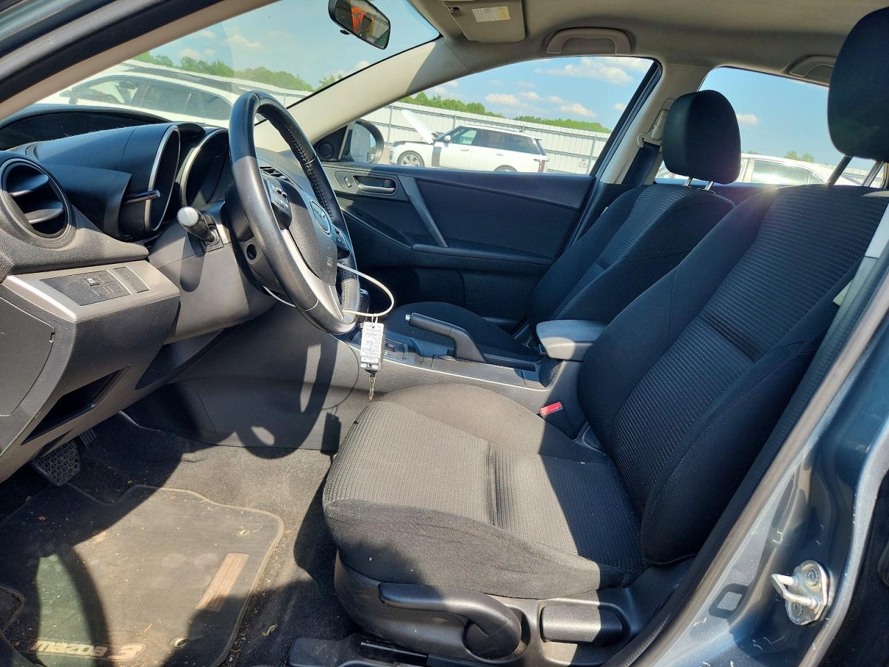 2012 Mazda 3 I Gray vin: JM1BL1L8XC1655451