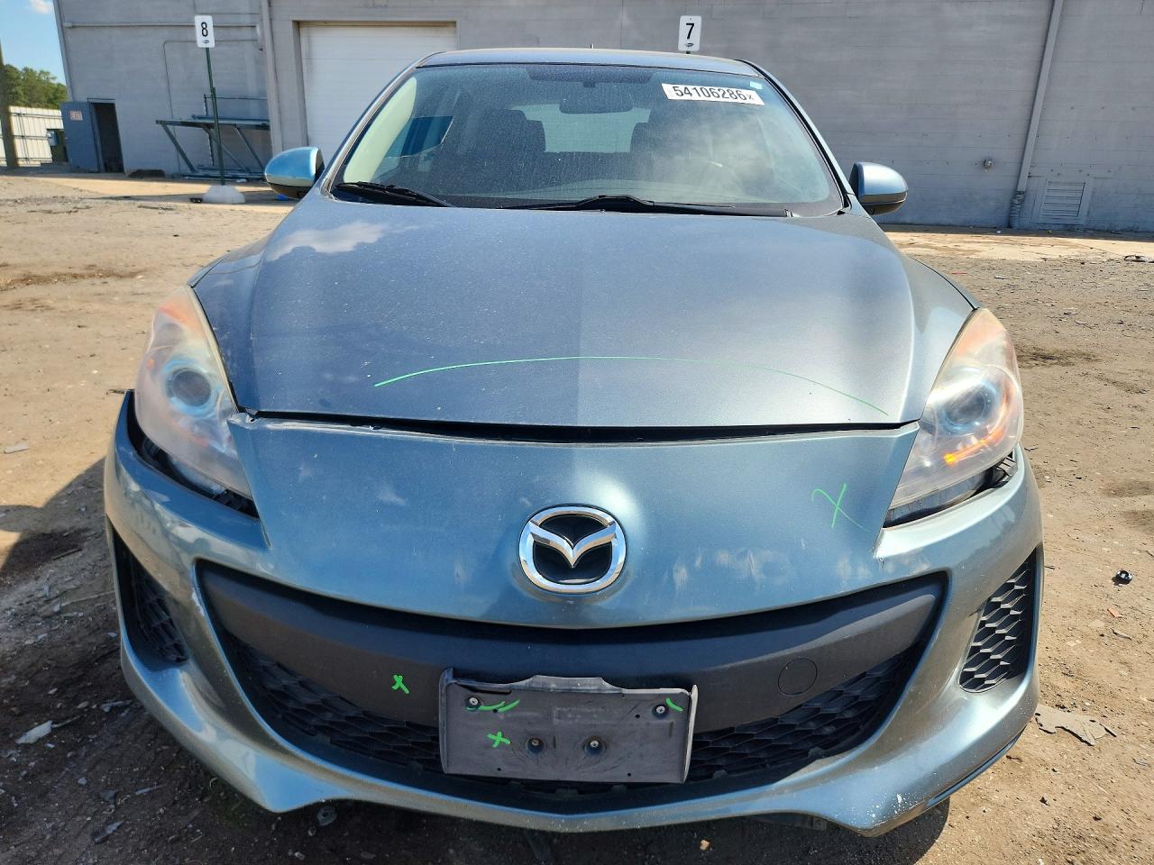 2012 Mazda 3 I Gray vin: JM1BL1L8XC1655451