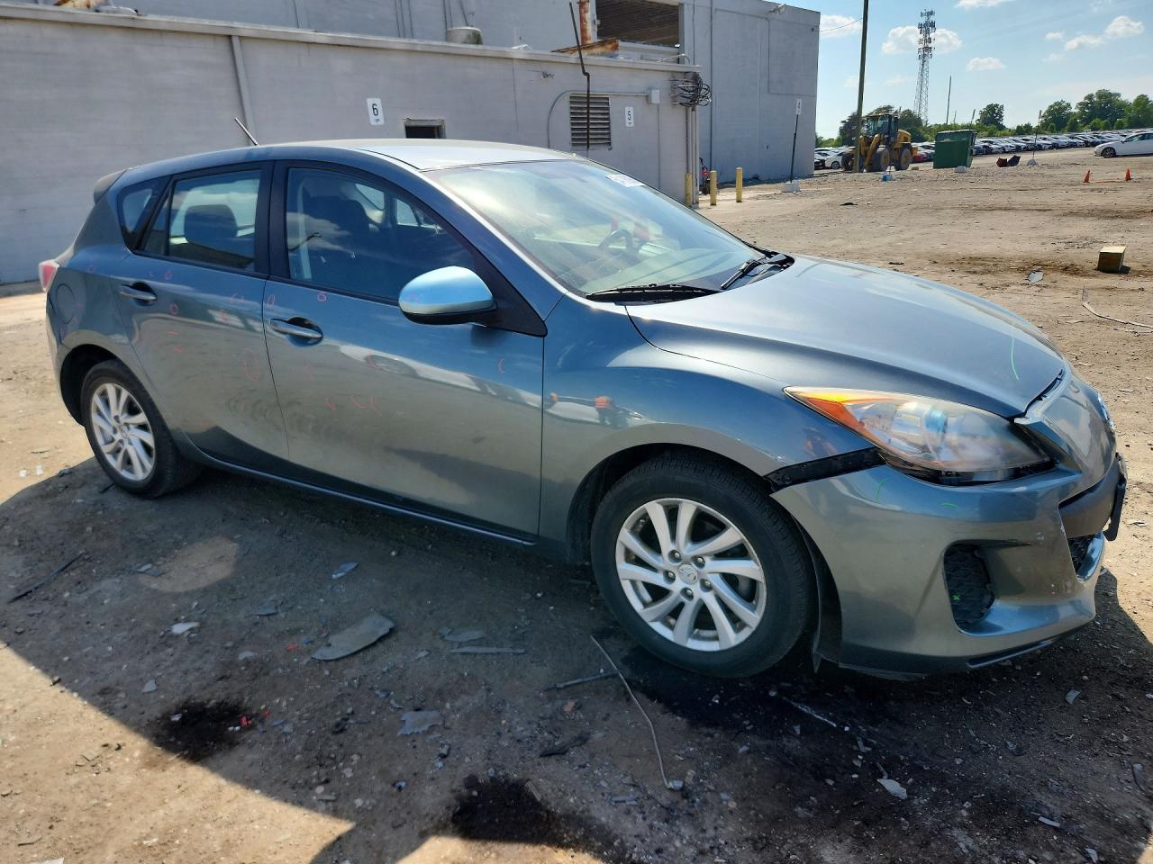 2012 Mazda 3 I Gray vin: JM1BL1L8XC1655451