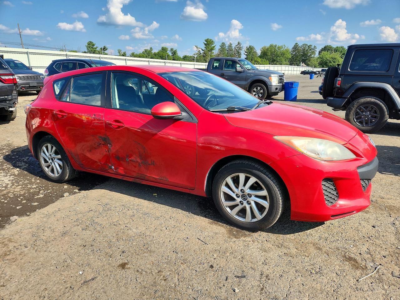2013 Mazda 3 I Red vin: JM1BL1LP0D1742302