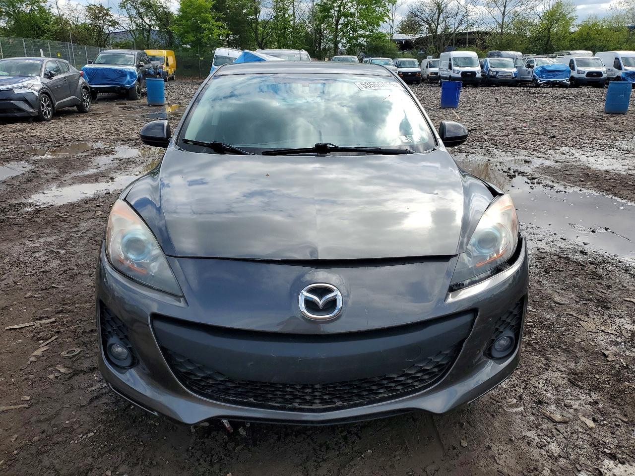 2013 Mazda 3 I Gray vin: JM1BL1LP0D1821954