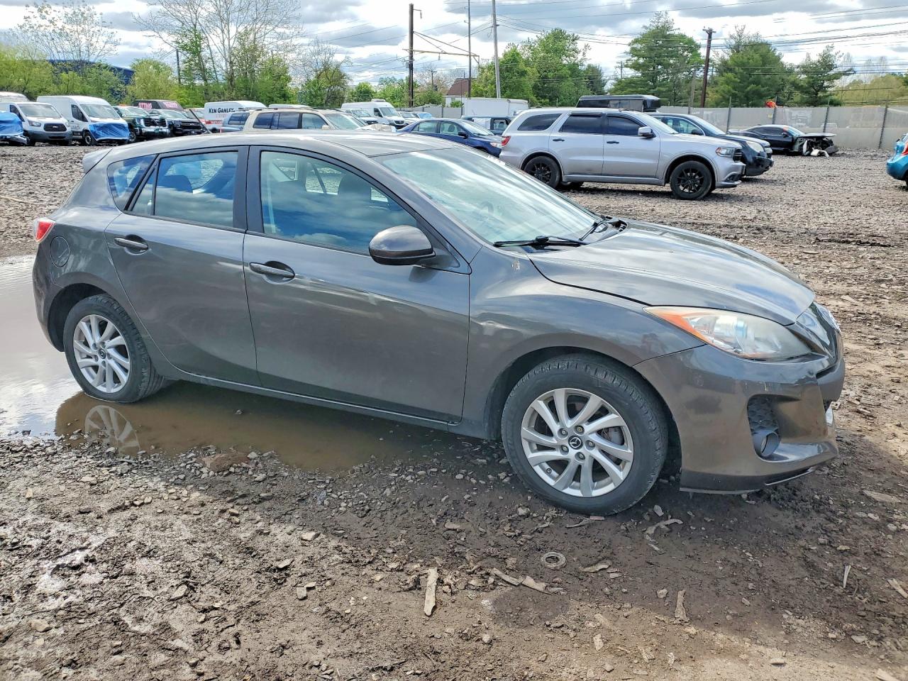 2013 Mazda 3 I Gray vin: JM1BL1LP0D1821954