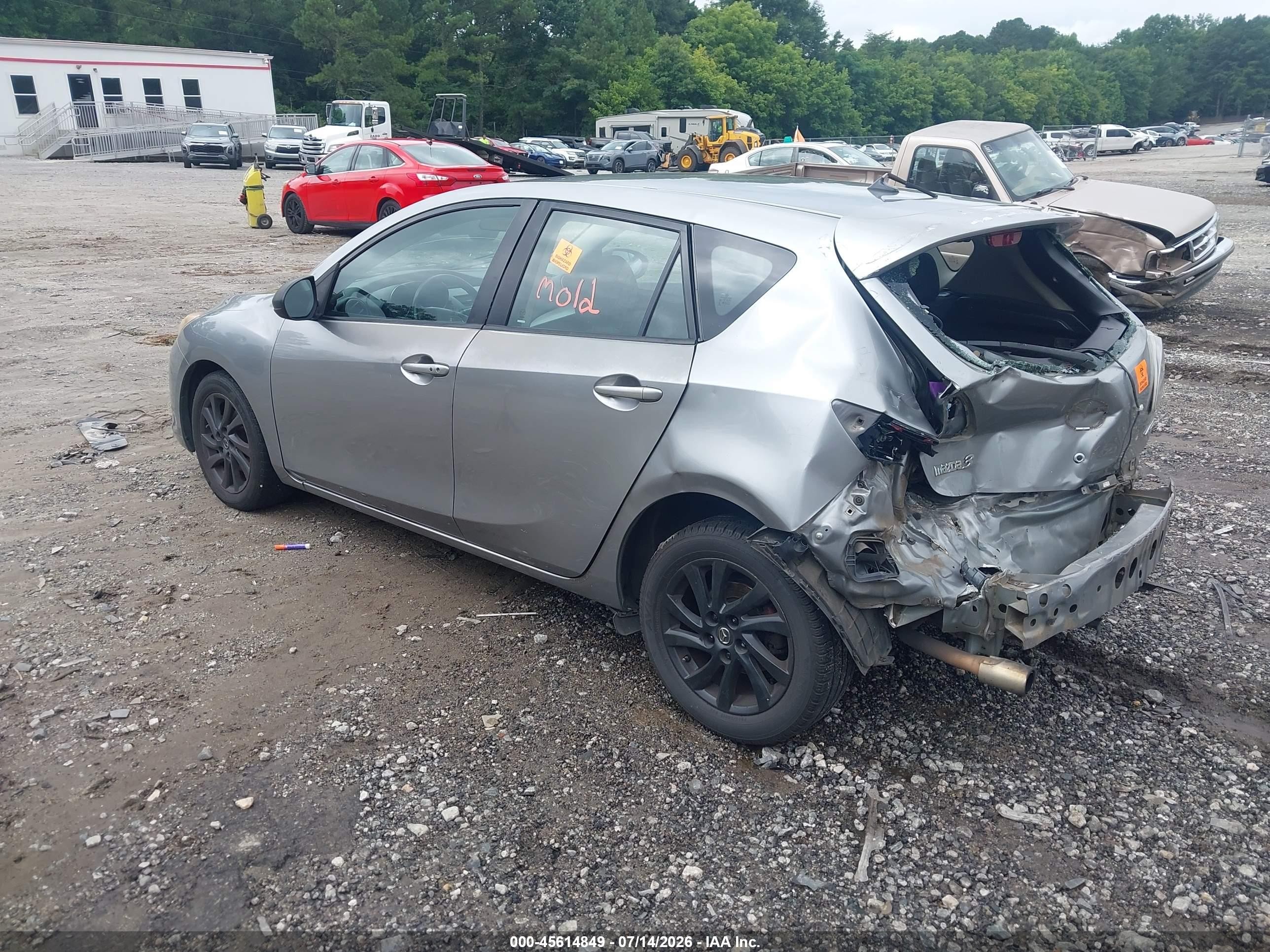 2013 Mazda Mazda3 I Touring Gray vin: JM1BL1LP3D1789890