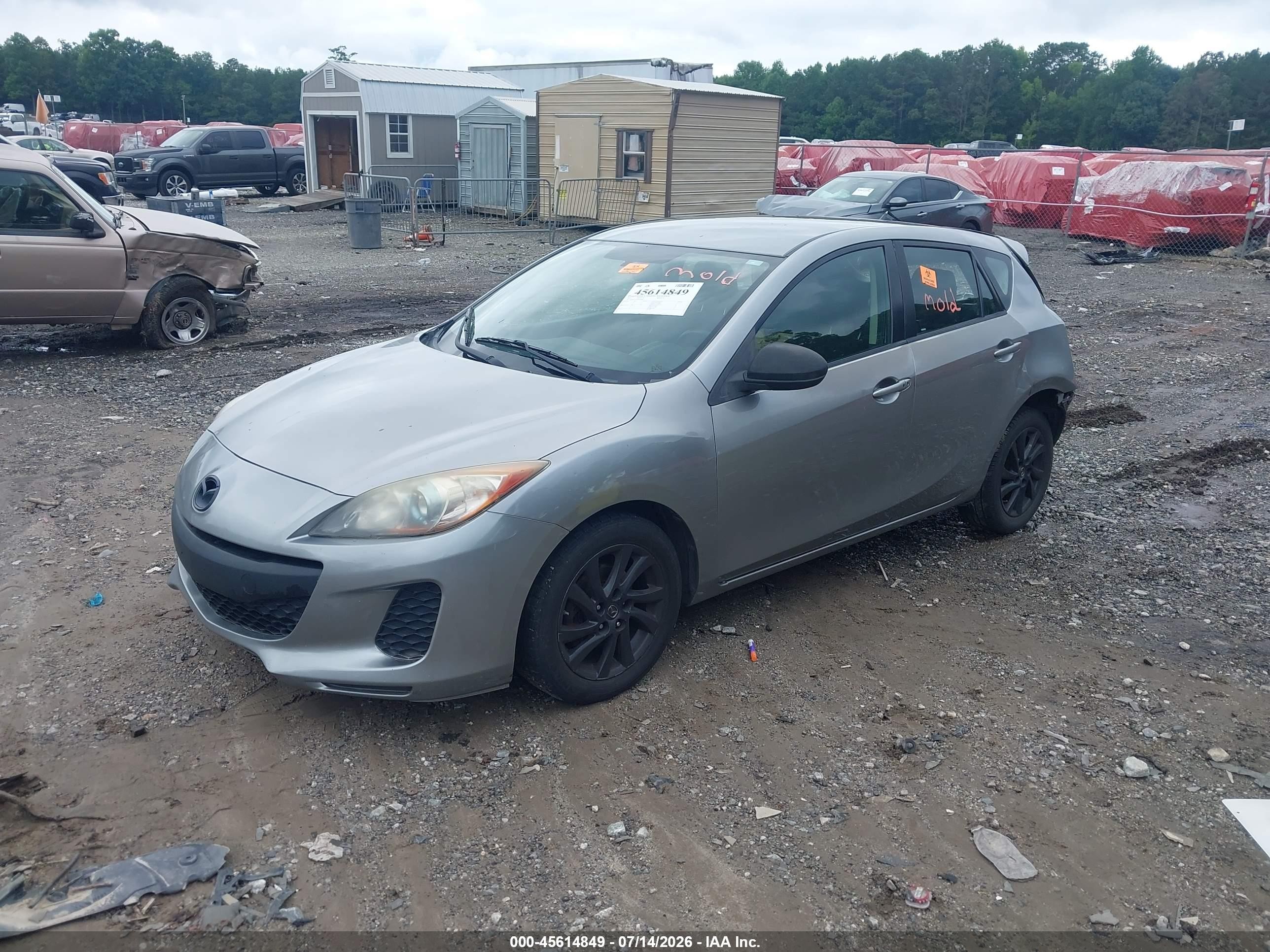 2013 Mazda Mazda3 I Touring Gray vin: JM1BL1LP3D1789890