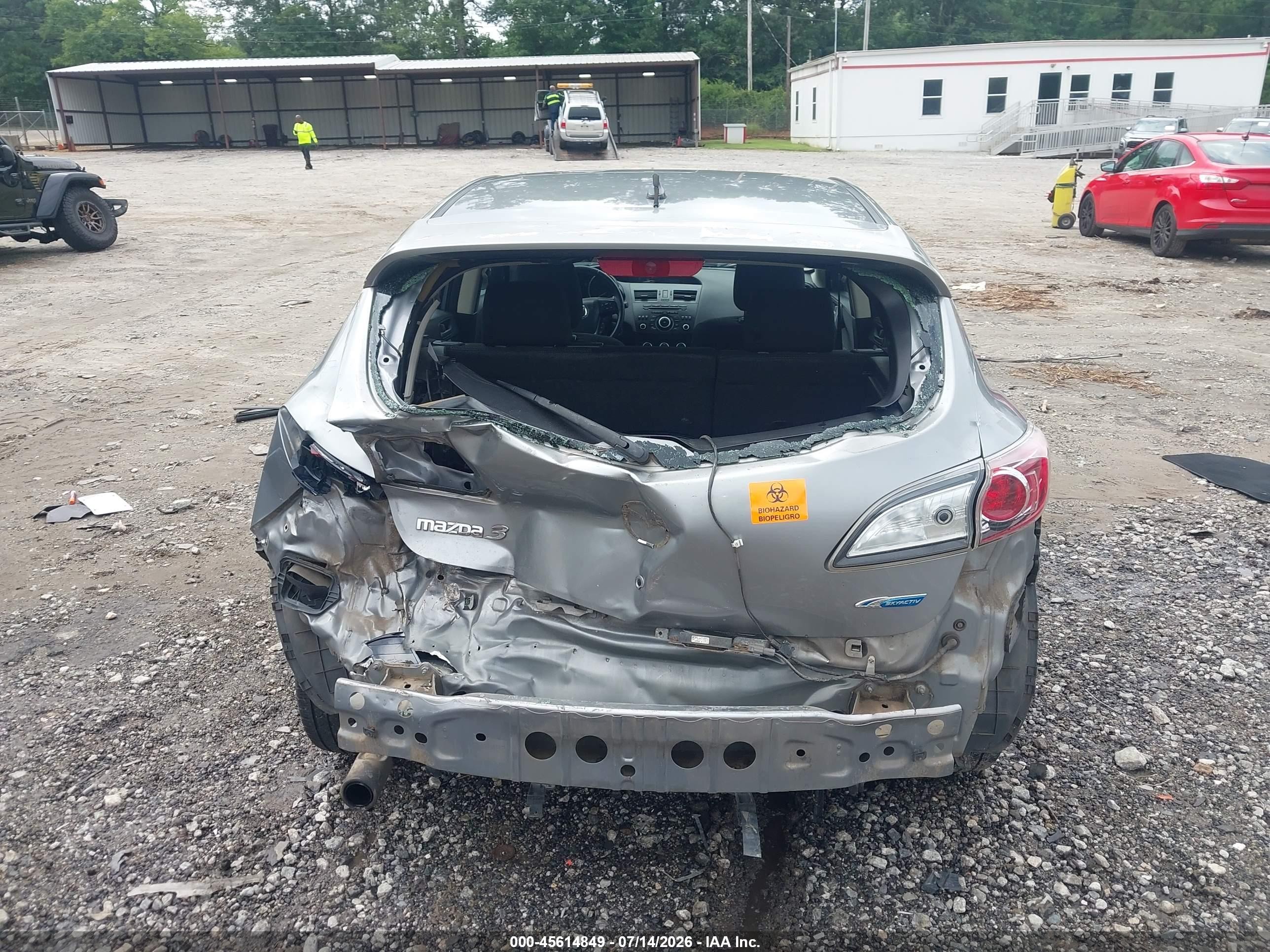 2013 Mazda Mazda3 I Touring Gray vin: JM1BL1LP3D1789890