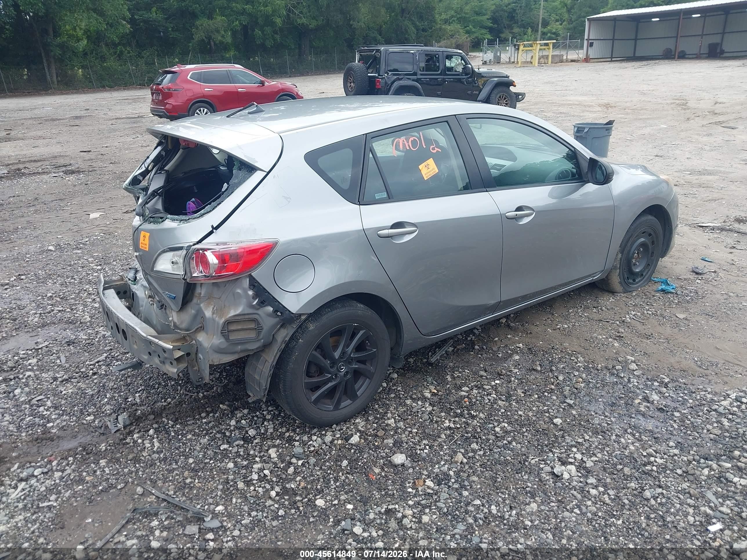 2013 Mazda Mazda3 I Touring Gray vin: JM1BL1LP3D1789890