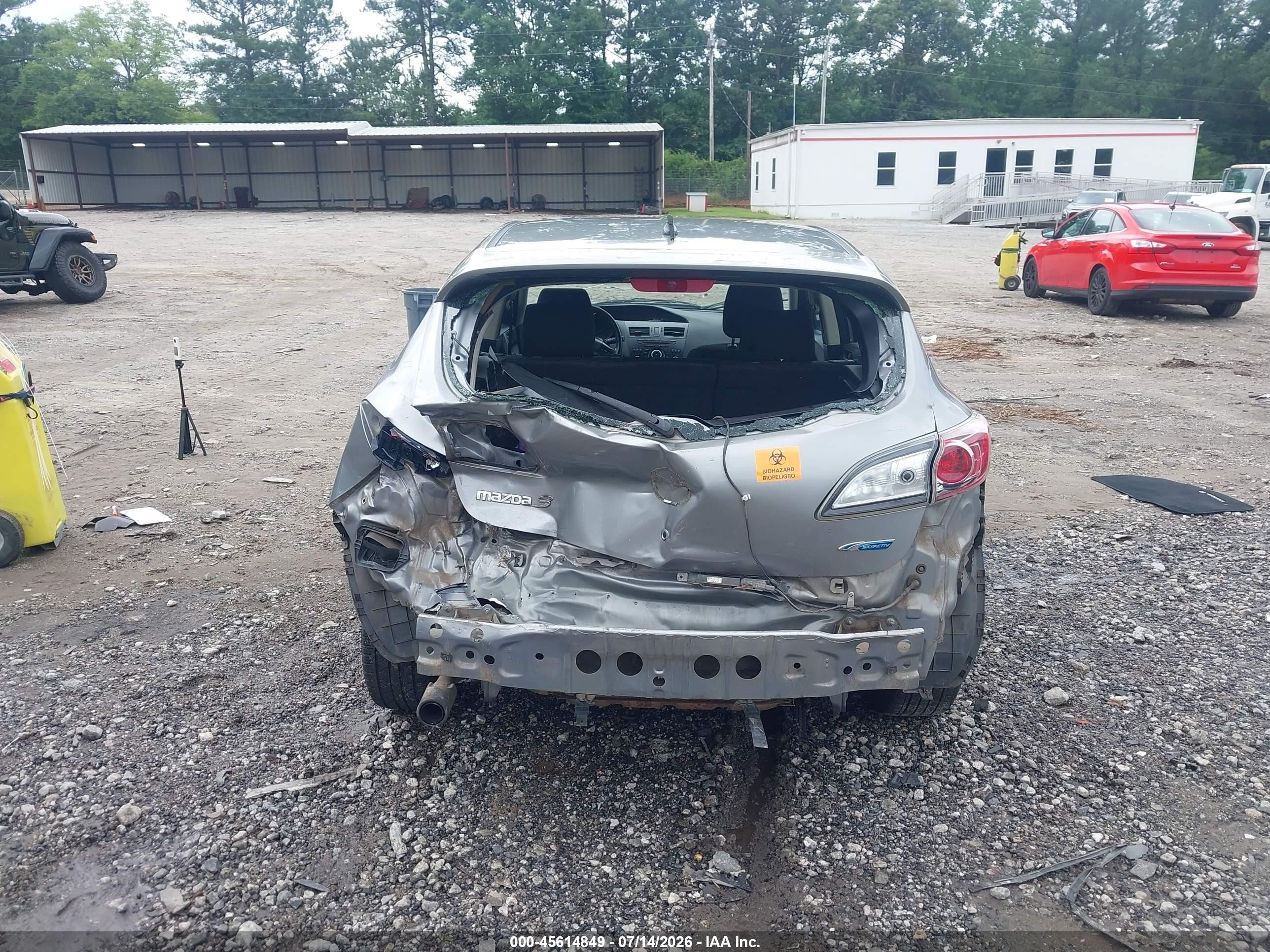 2013 Mazda Mazda3 I Touring Gray vin: JM1BL1LP3D1789890
