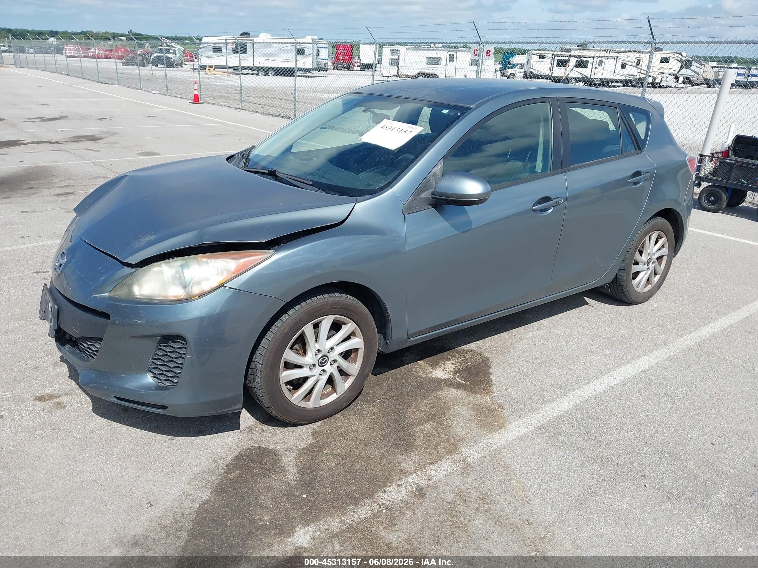 2013 Mazda Mazda3 I Touring Teal vin: JM1BL1LP4D1735966