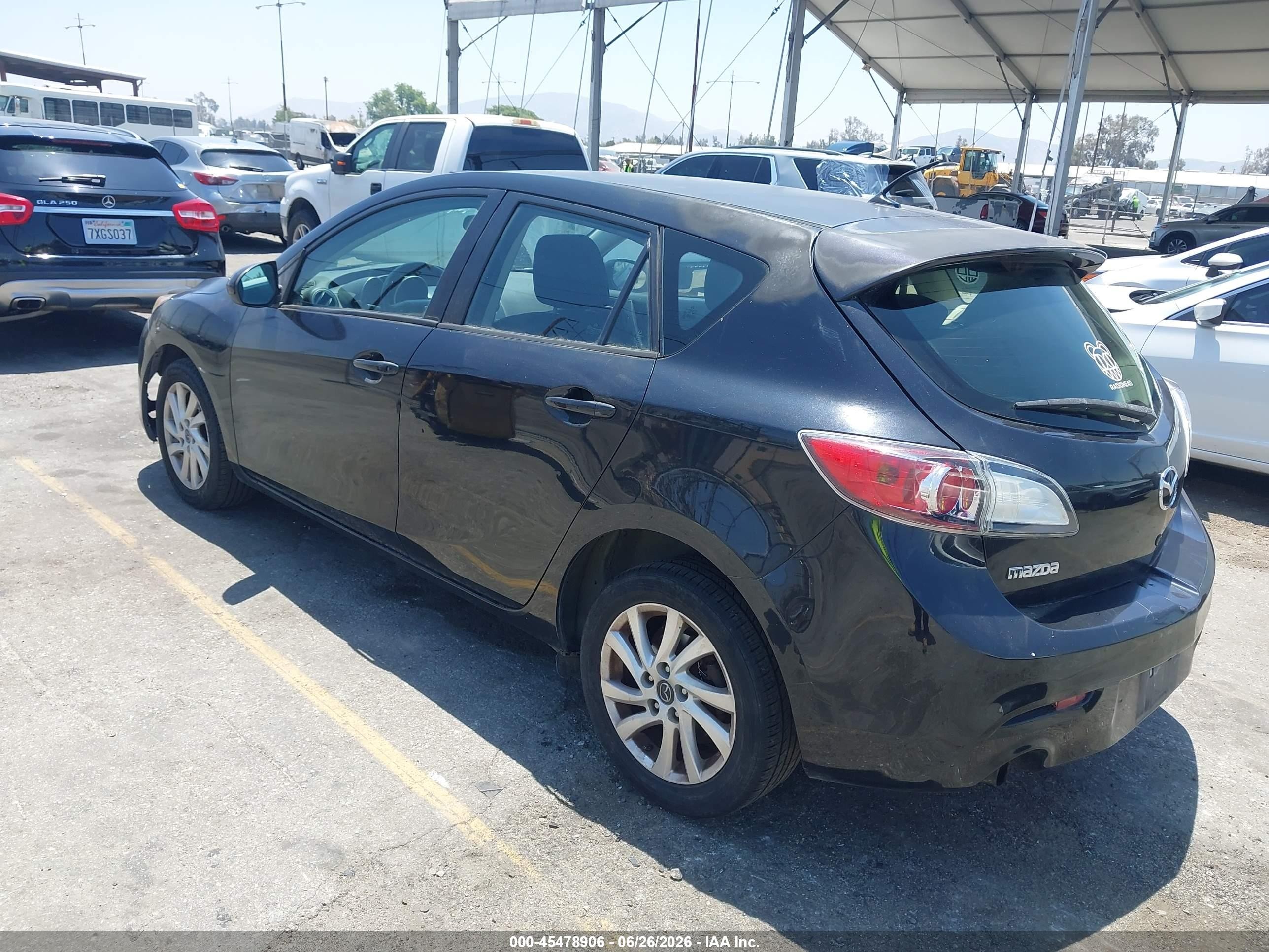 2013 Mazda Mazda3 I Touring Black vin: JM1BL1LP4D1763394