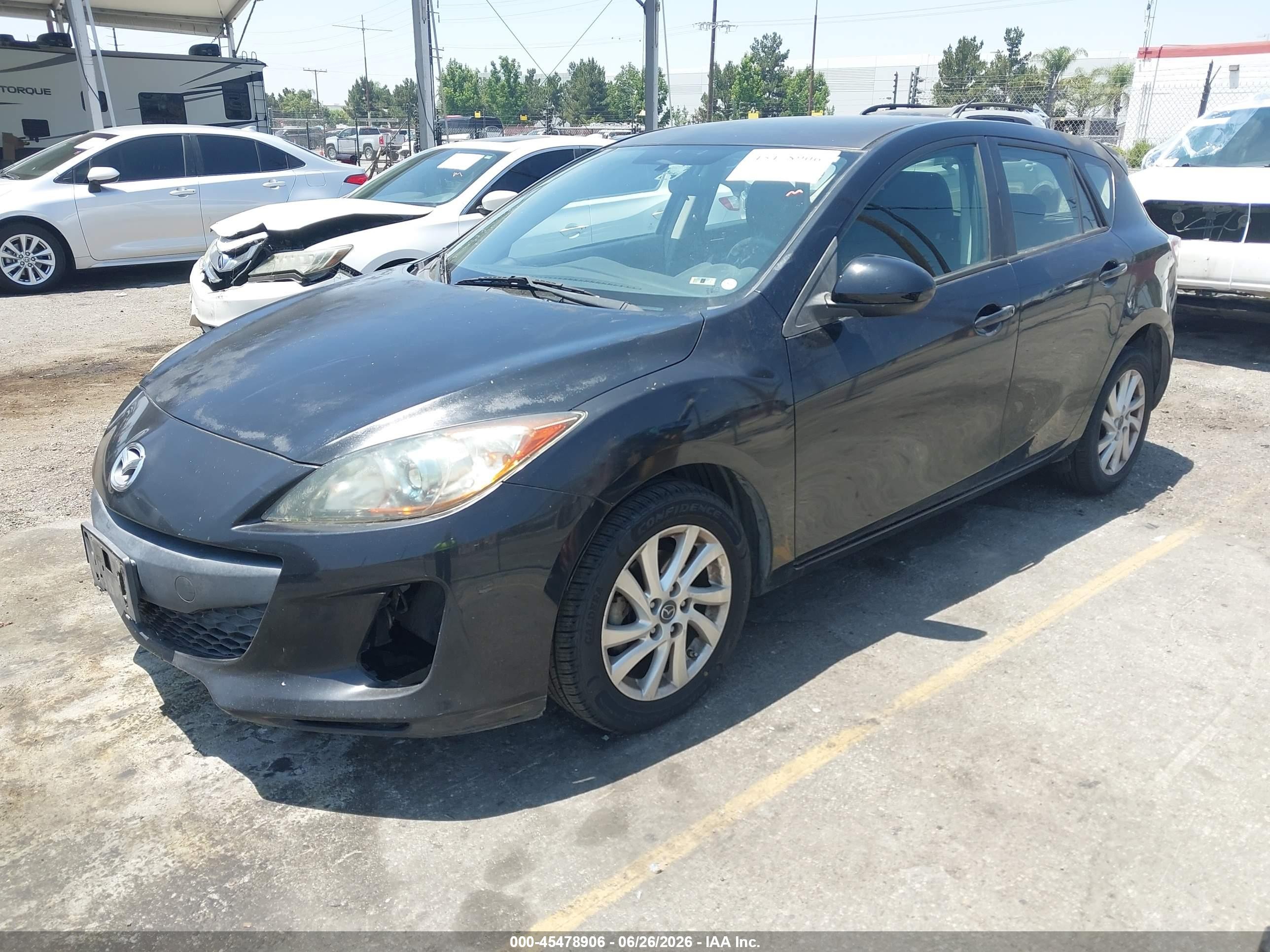 2013 Mazda Mazda3 I Touring Black vin: JM1BL1LP4D1763394