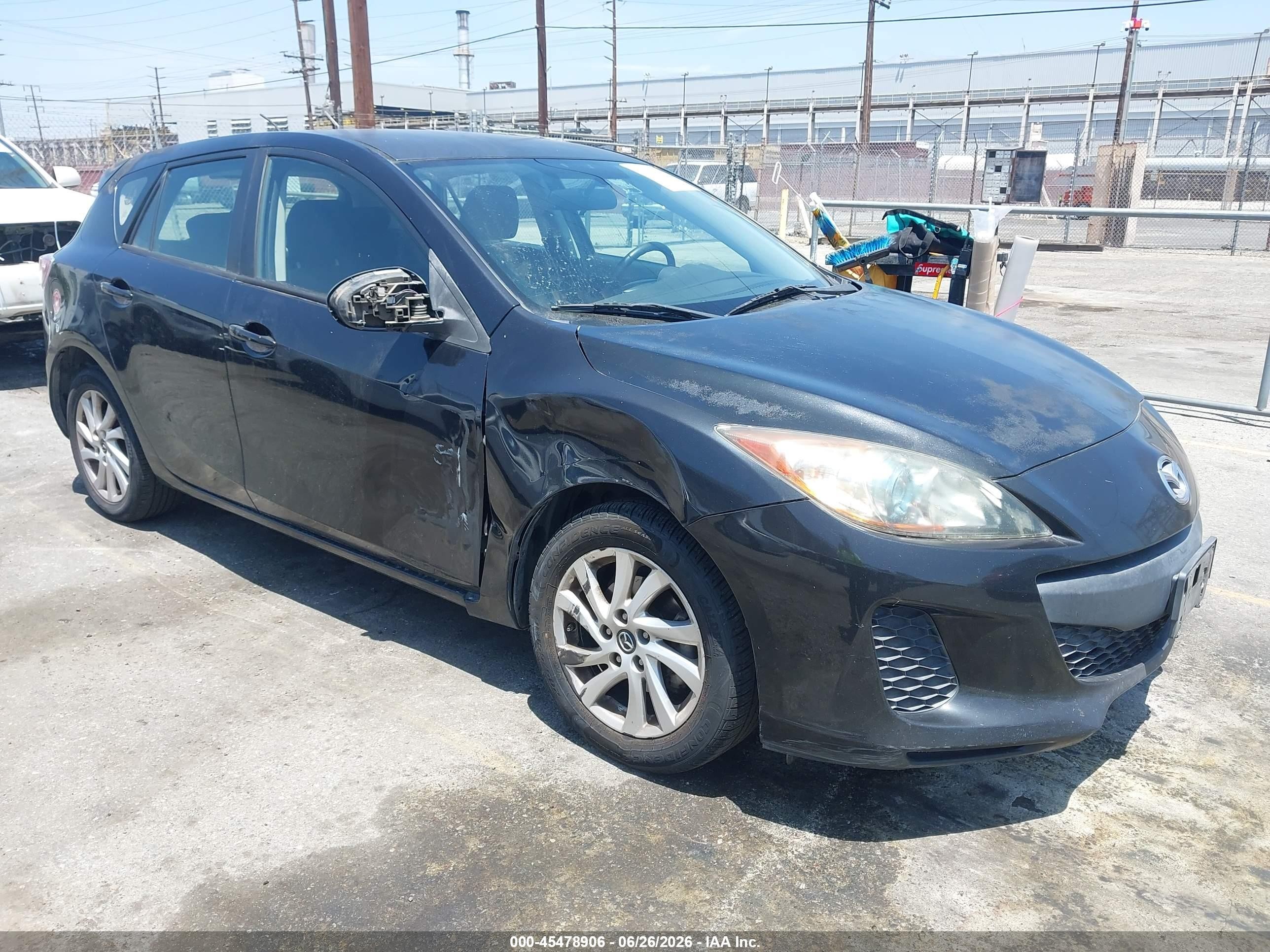 2013 Mazda Mazda3 I Touring Black vin: JM1BL1LP4D1763394