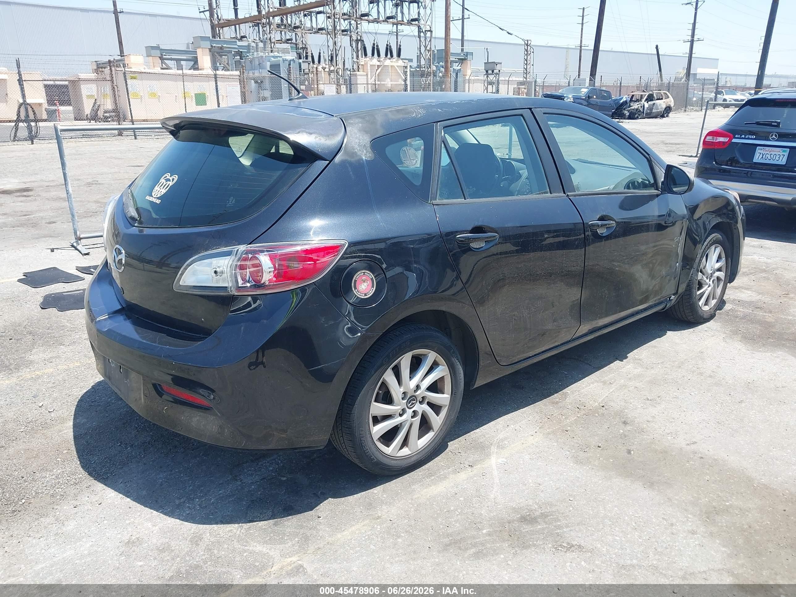 2013 Mazda Mazda3 I Touring Black vin: JM1BL1LP4D1763394