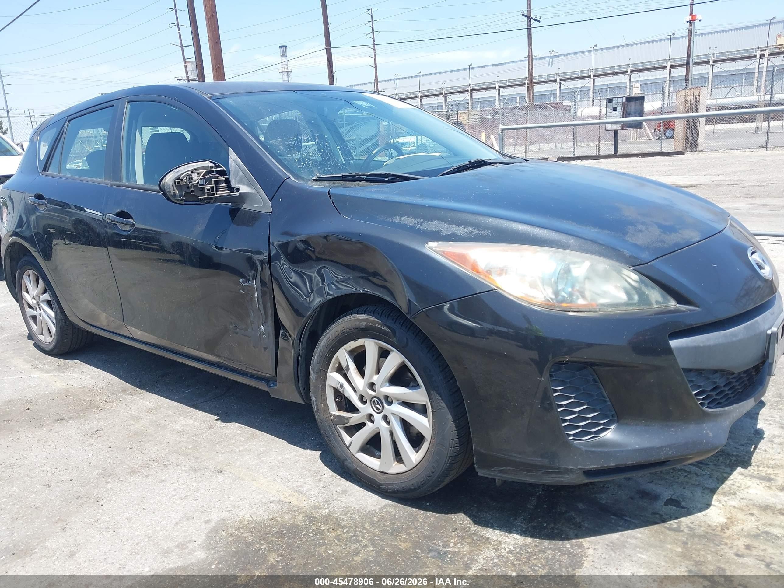 2013 Mazda Mazda3 I Touring Black vin: JM1BL1LP4D1763394