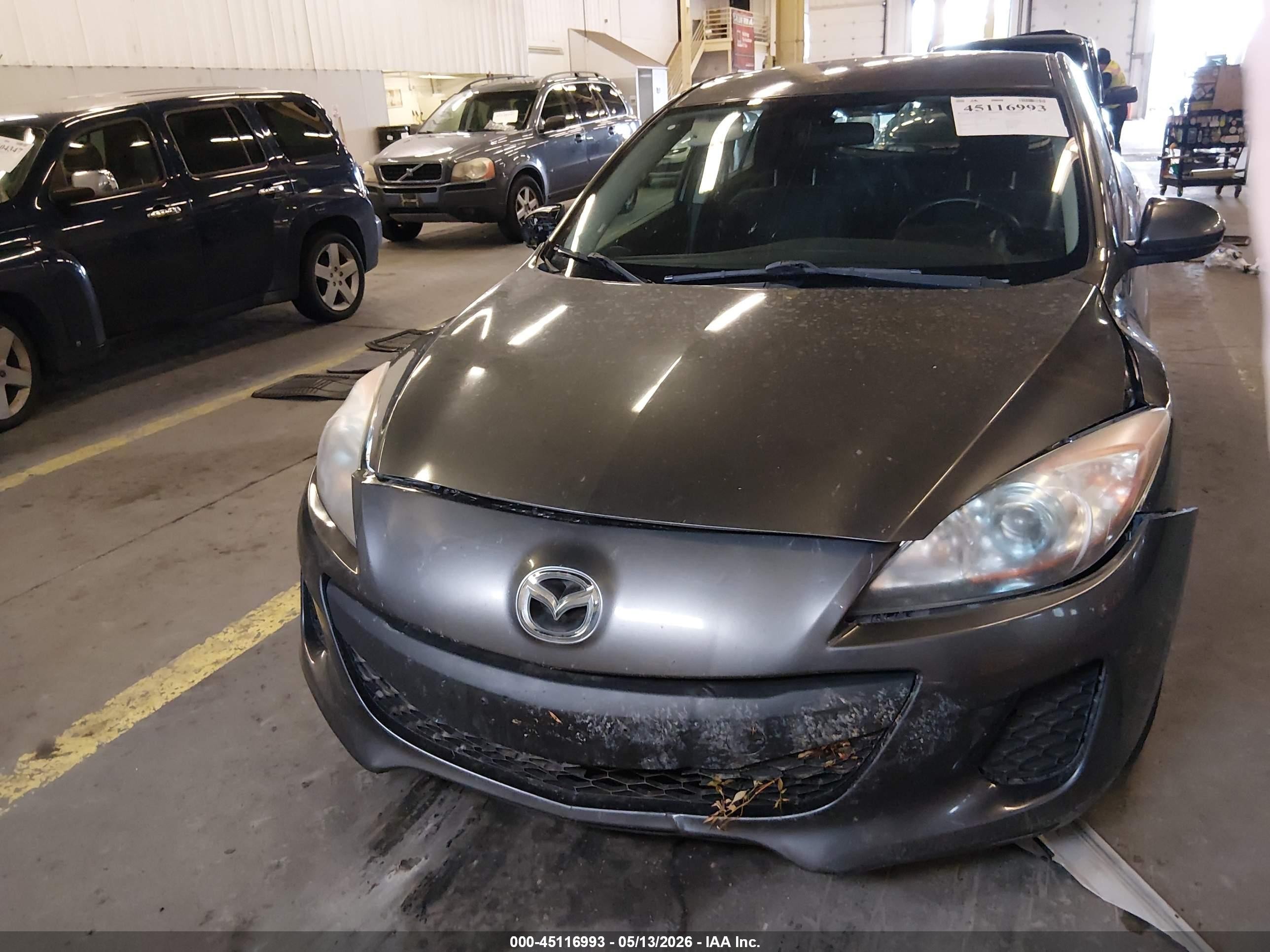 2013 Mazda Mazda3 I Touring Gray vin: JM1BL1LP6D1830481
