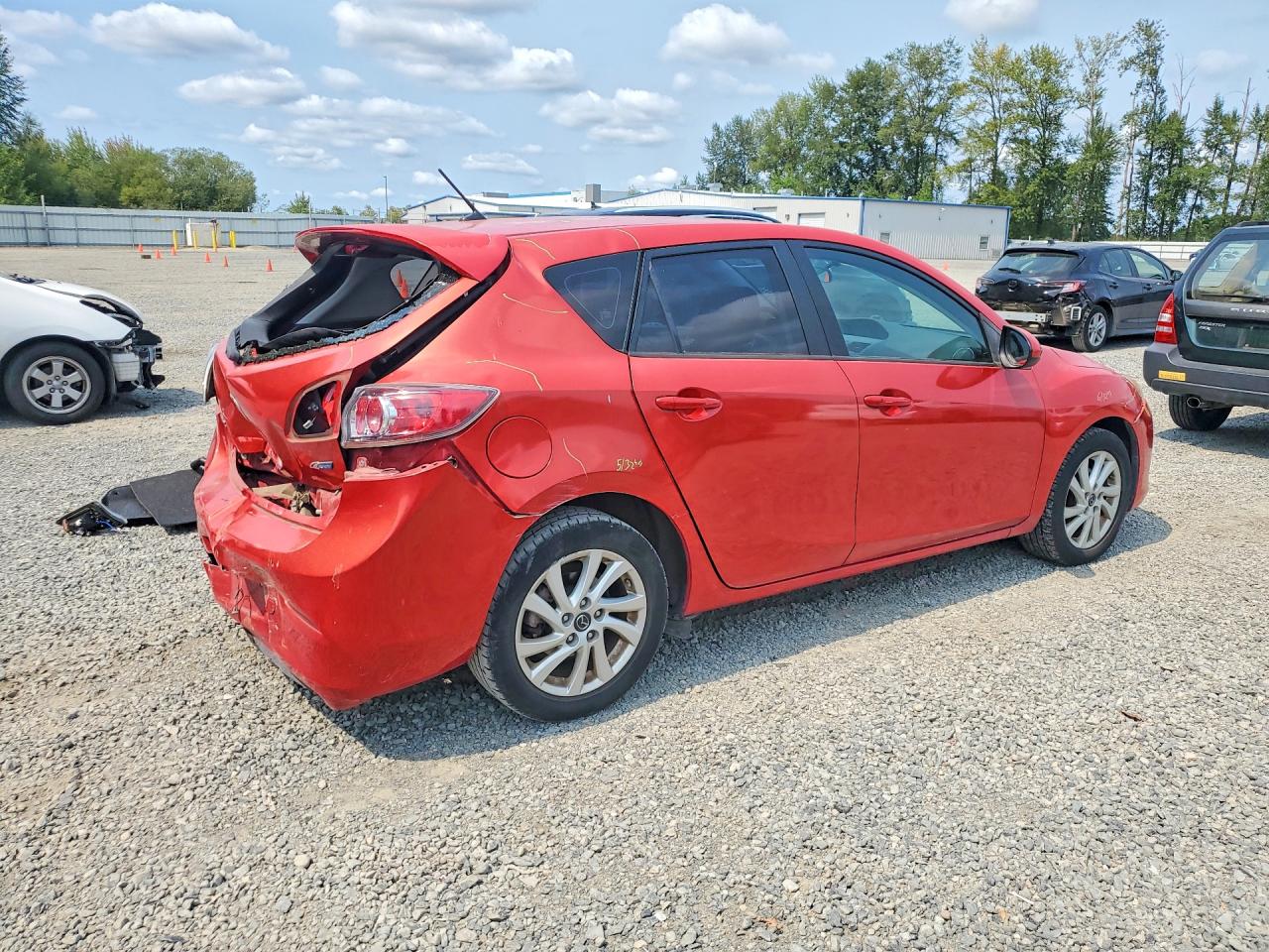 2013 Mazda 3 I Red vin: JM1BL1LP7D1723889