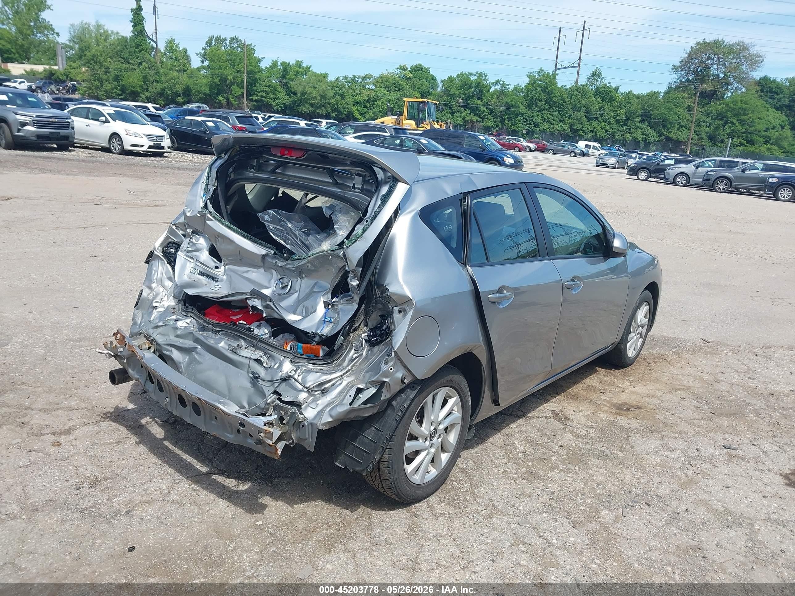 2013 Mazda Mazda3 I Touring Silver vin: JM1BL1LP8D1749935