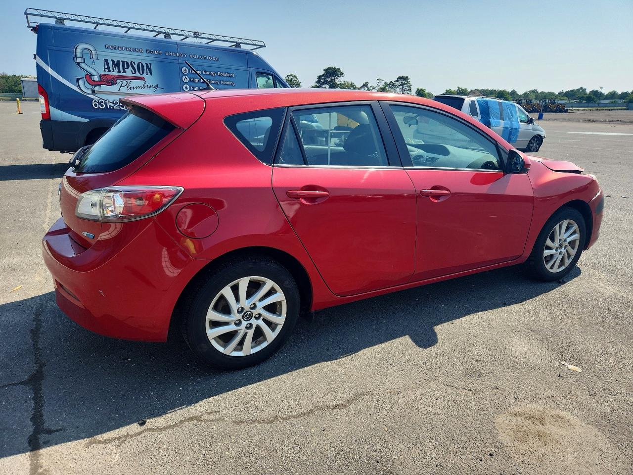 2013 Mazda 3 I Red vin: JM1BL1LP9D1755145