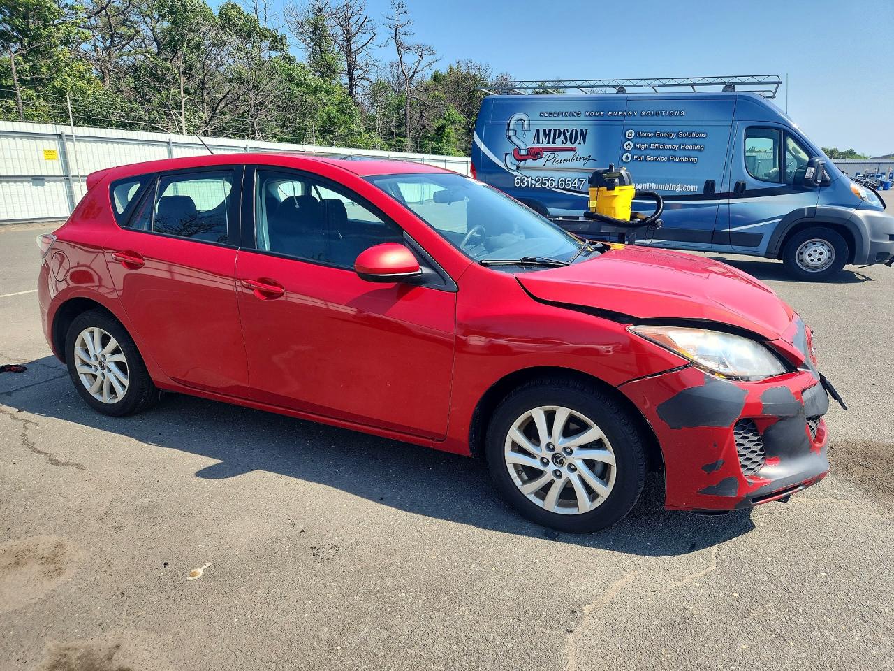 2013 Mazda 3 I Red vin: JM1BL1LP9D1755145