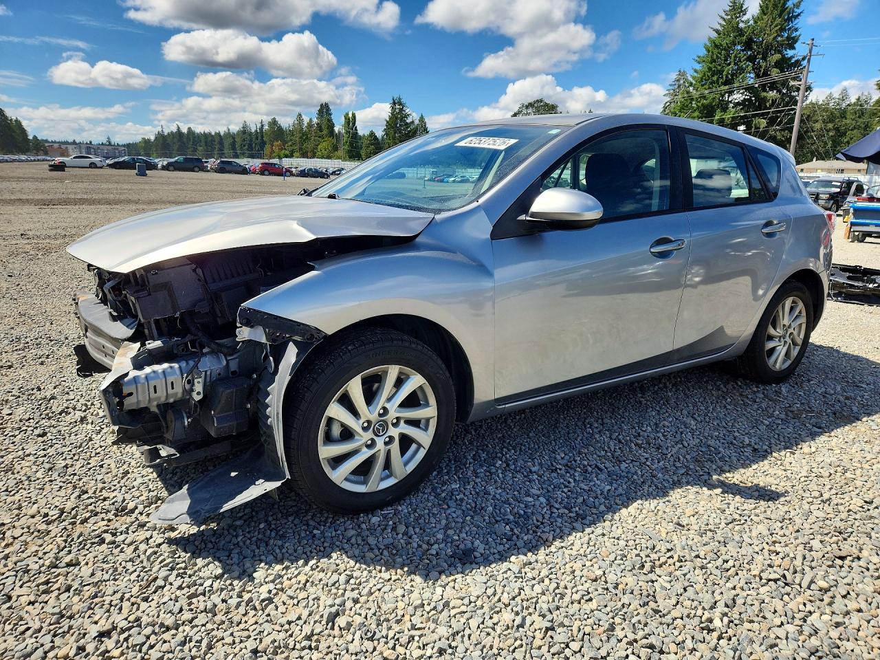 2013 Mazda 3 I Silver vin: JM1BL1LP9D1767697