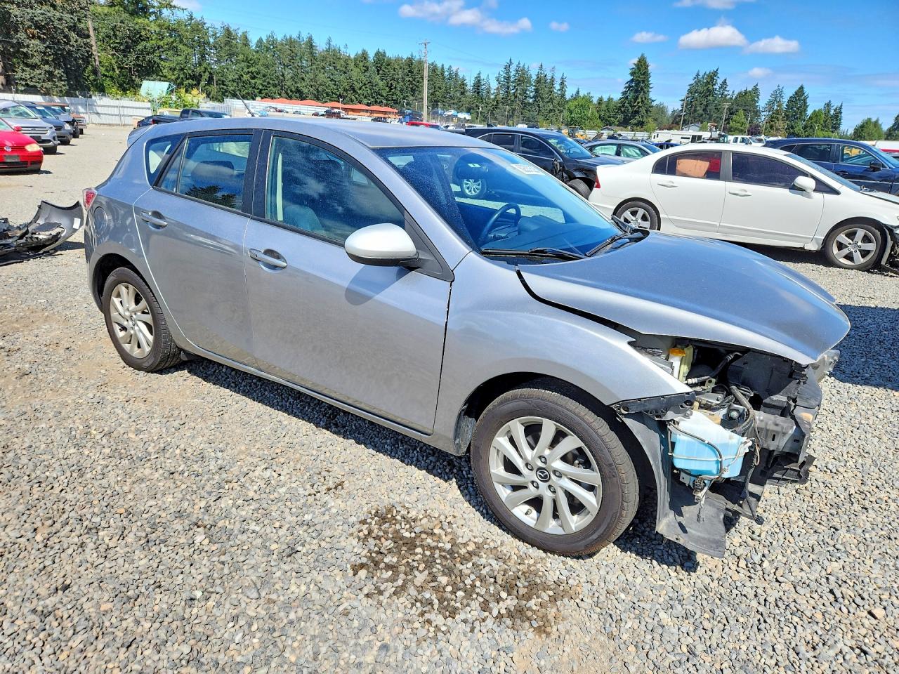 2013 Mazda 3 I Silver vin: JM1BL1LP9D1767697