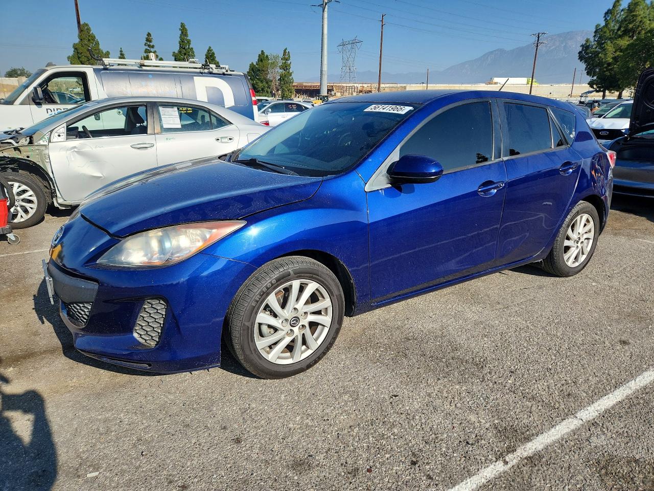 2013 Mazda 3 I Blue vin: JM1BL1LP9D1791370
