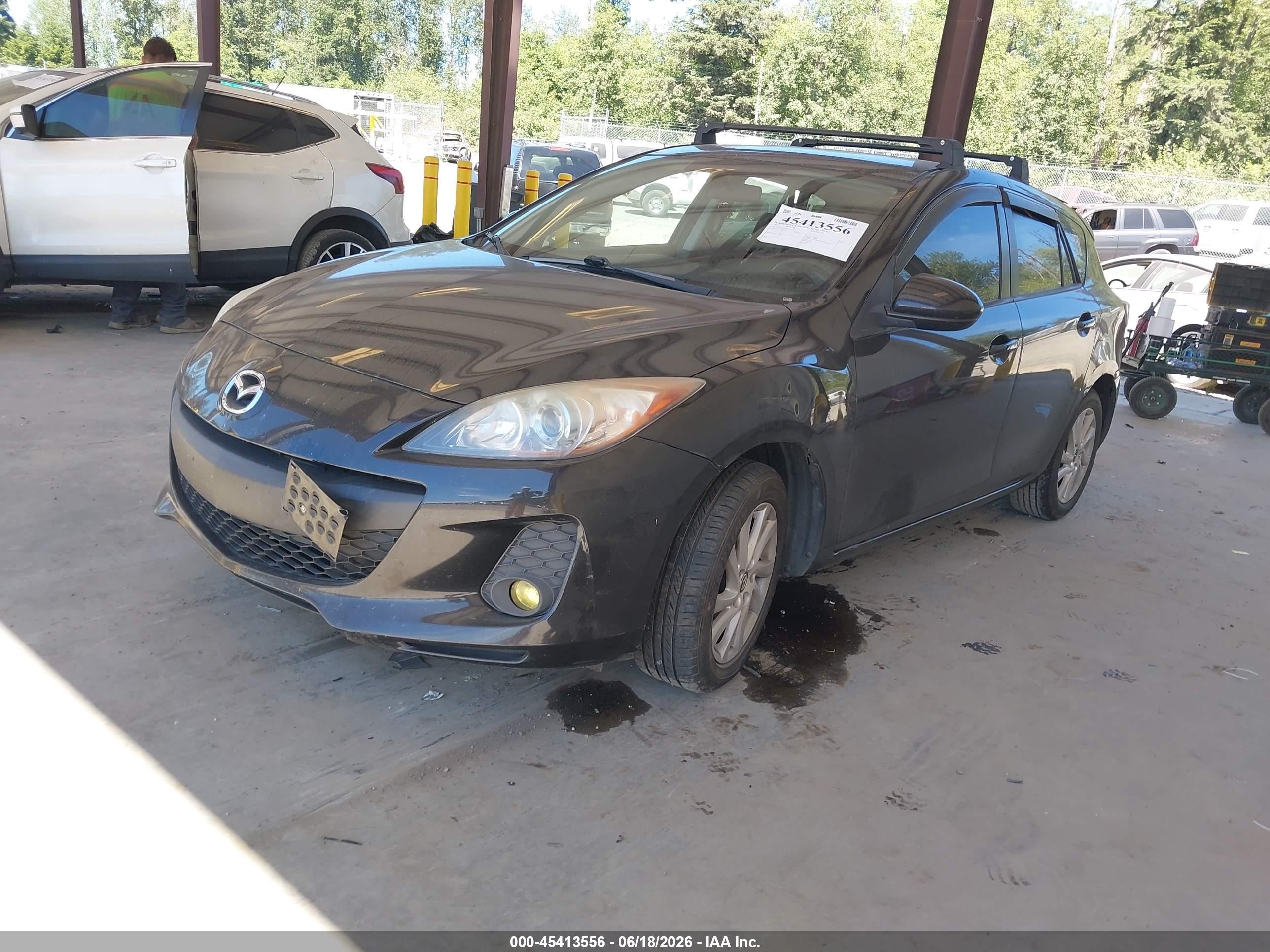 2013 Mazda Mazda3 I Touring Black vin: JM1BL1LPXD1738404