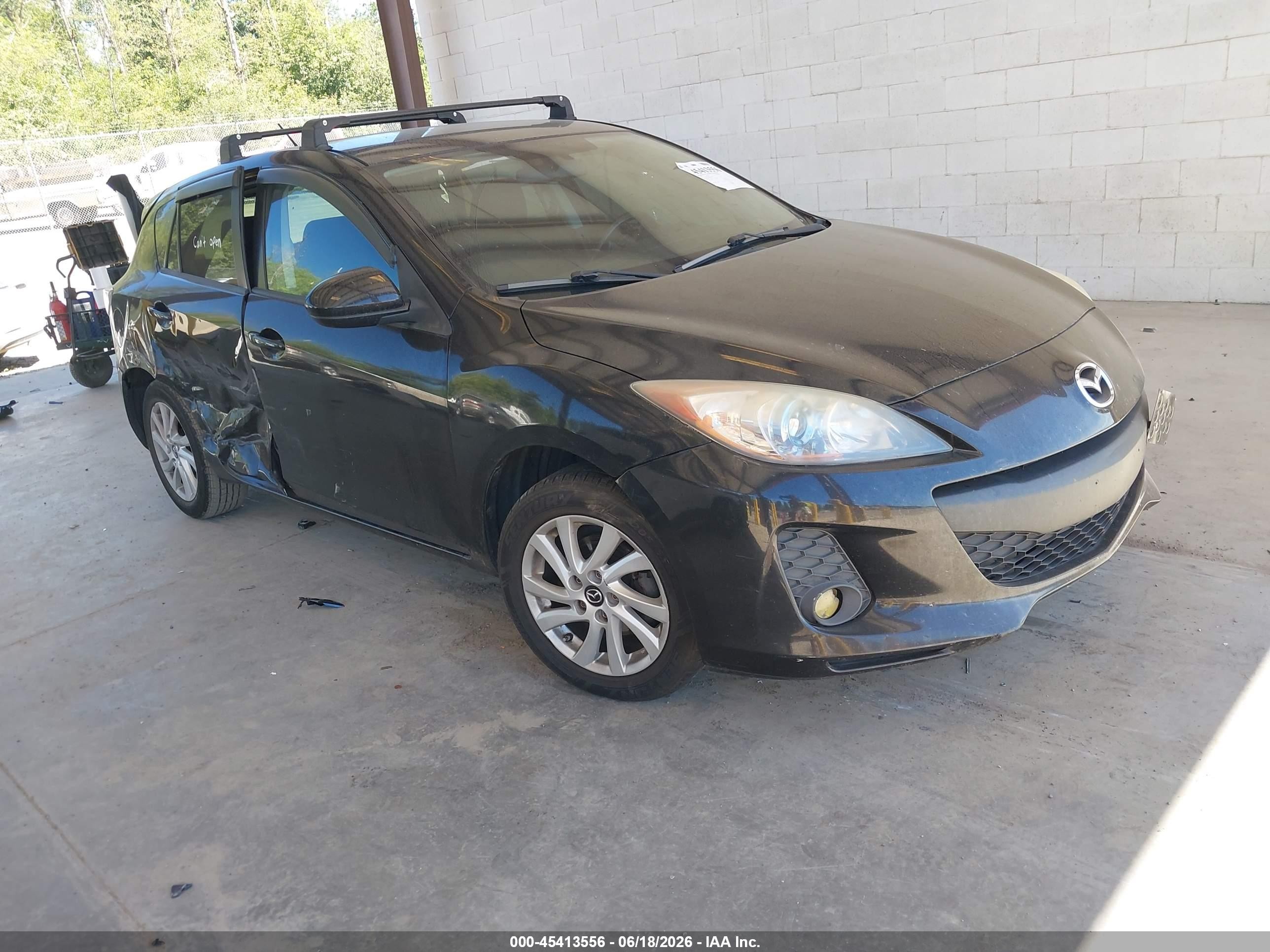 2013 Mazda Mazda3 I Touring Black vin: JM1BL1LPXD1738404