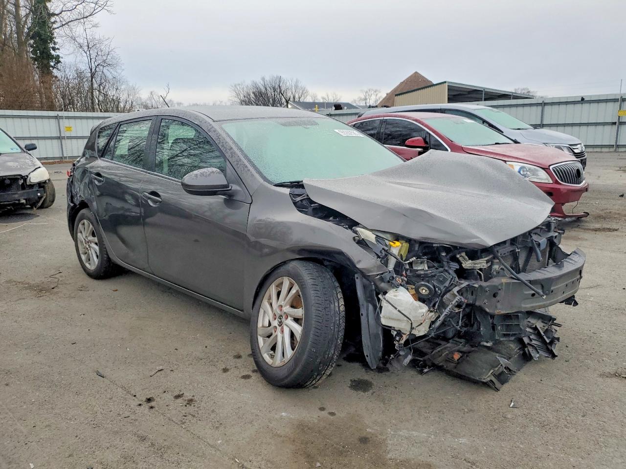 2013 Mazda 3 I Серый vin: JM1BL1LPXD1754926