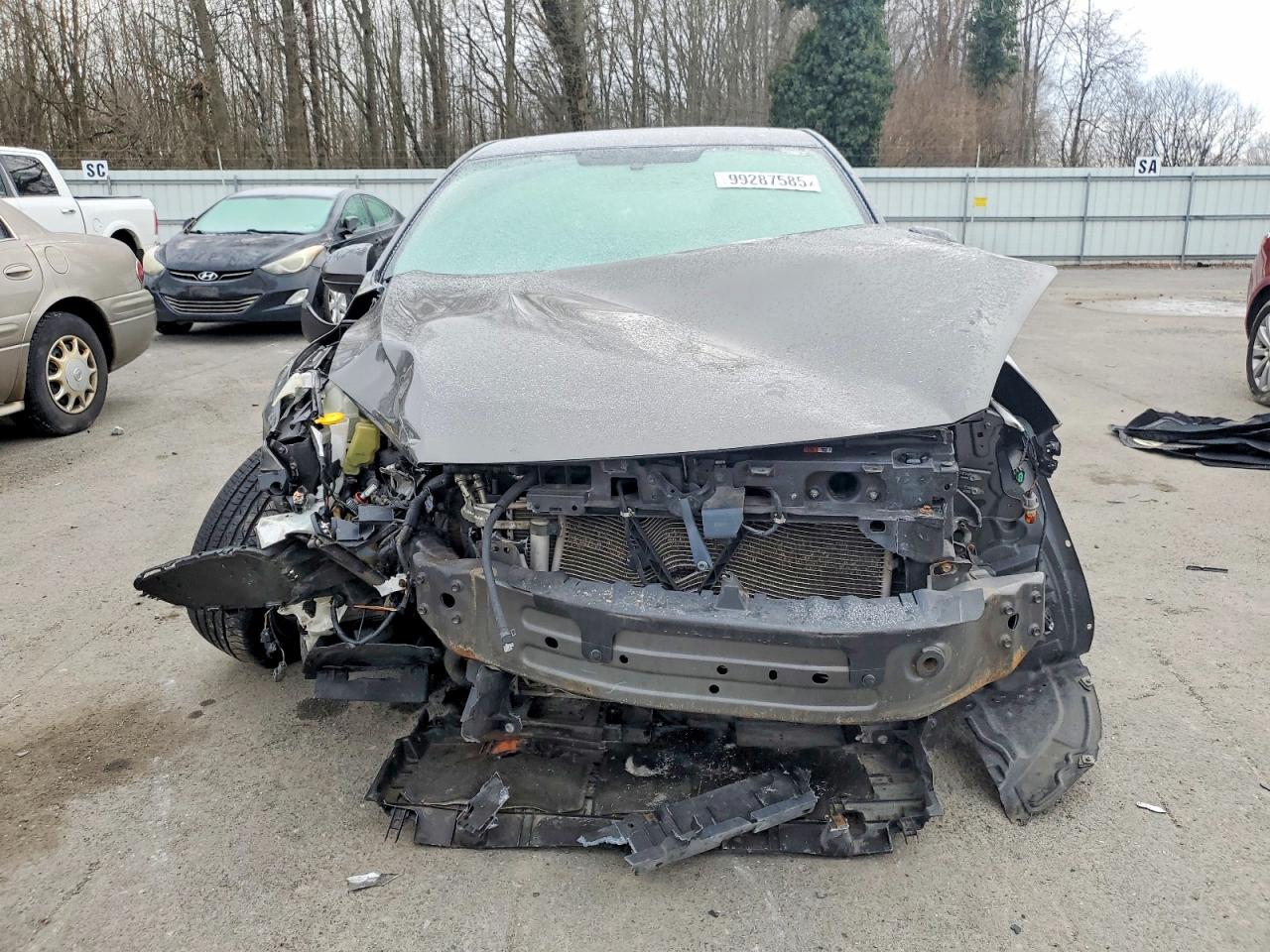 2013 Mazda 3 I Серый vin: JM1BL1LPXD1754926