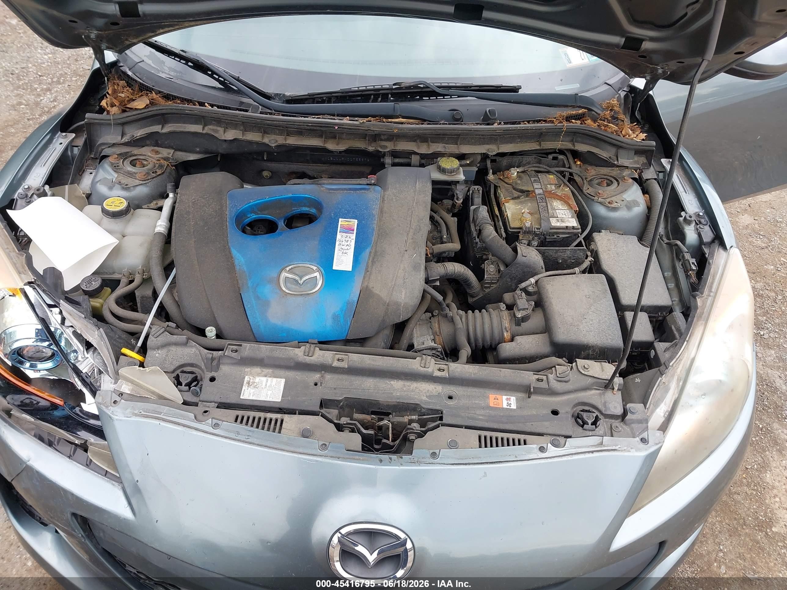 2013 Mazda Mazda3 I Touring Teal vin: JM1BL1LPXD1755879