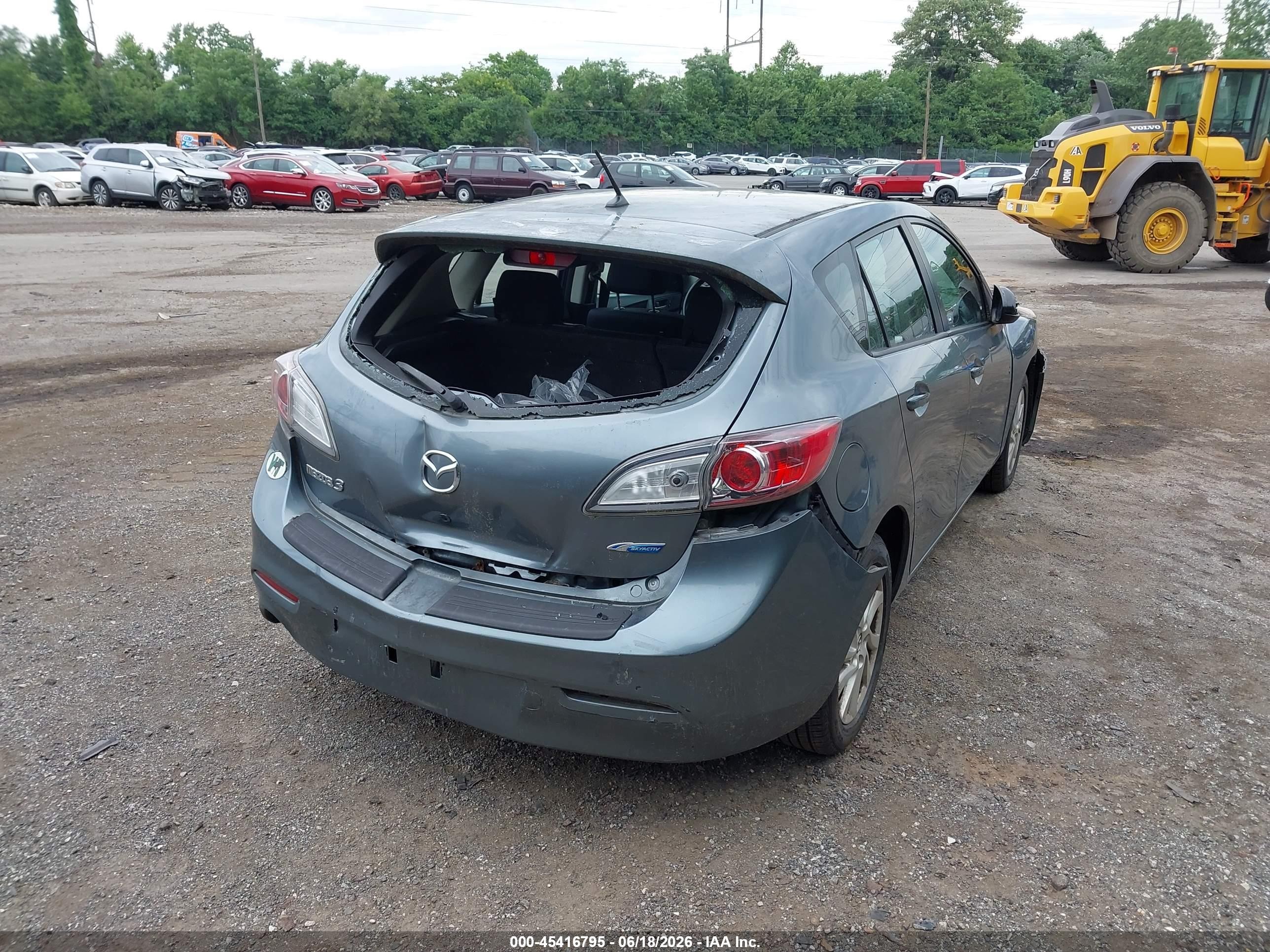 2013 Mazda Mazda3 I Touring Teal vin: JM1BL1LPXD1755879