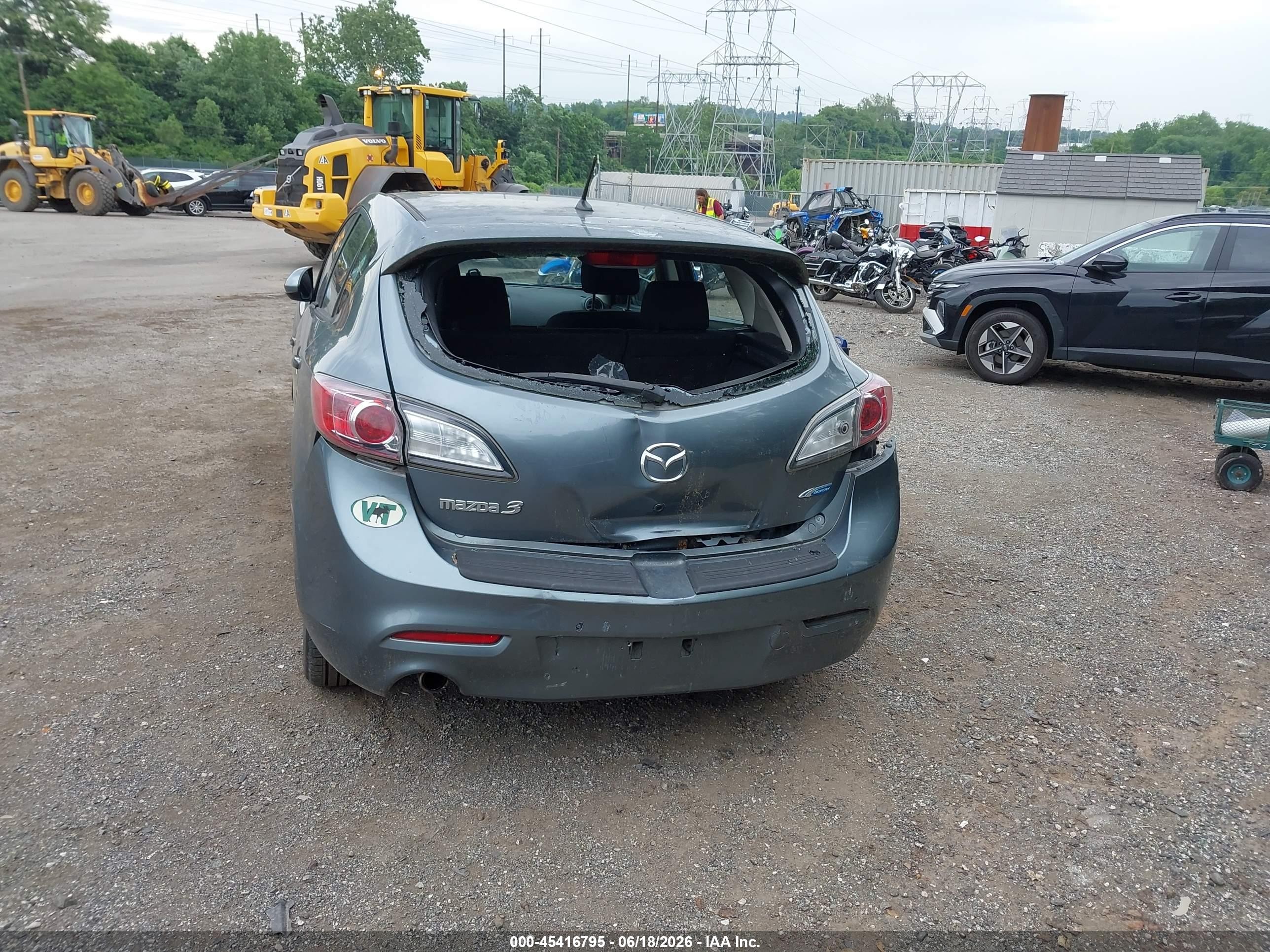 2013 Mazda Mazda3 I Touring Teal vin: JM1BL1LPXD1755879
