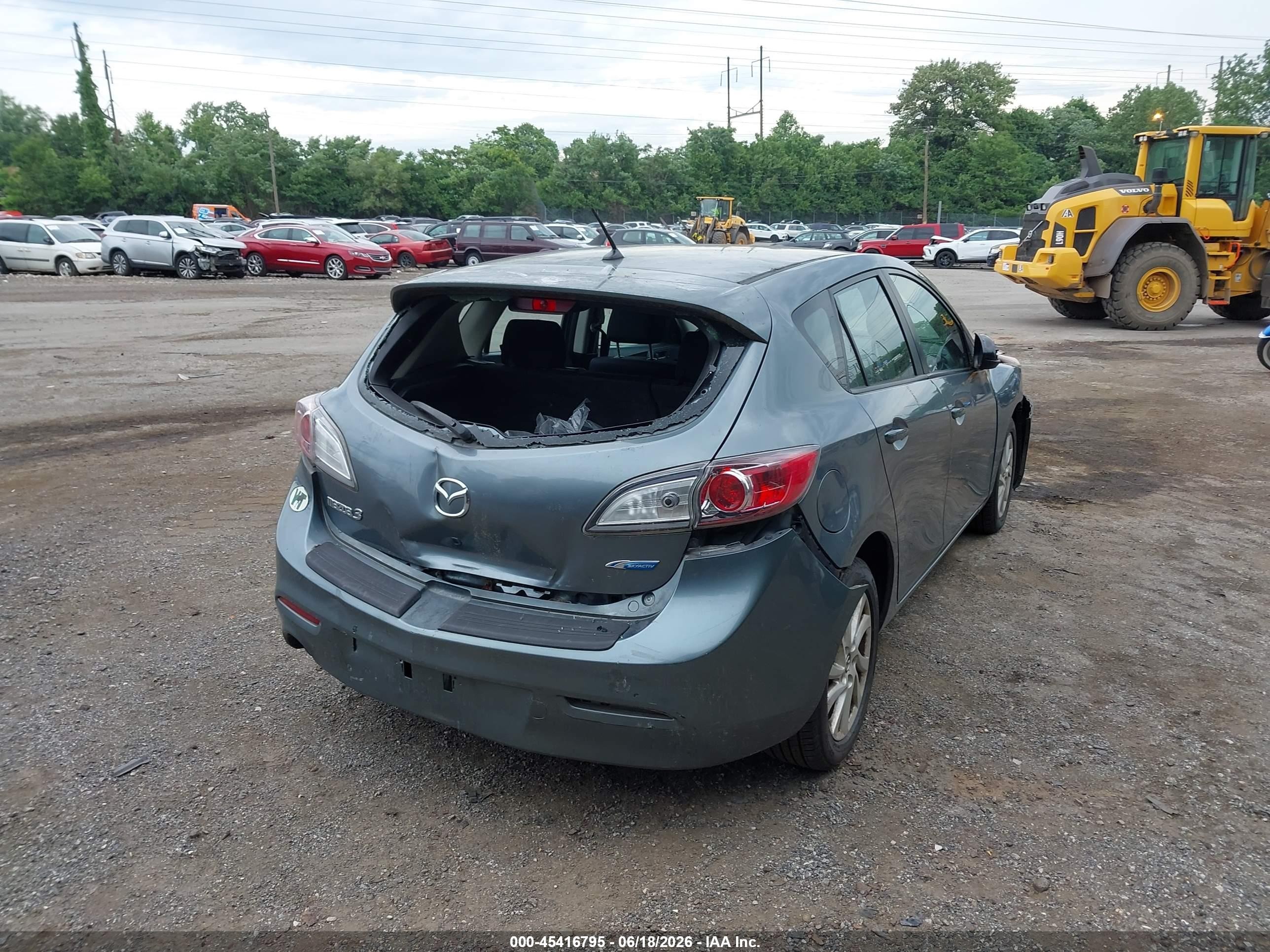 2013 Mazda Mazda3 I Touring Teal vin: JM1BL1LPXD1755879