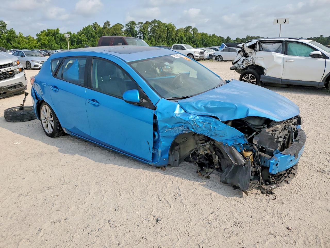 2011 Mazda 3 S Blue vin: JM1BL1M53B1364891