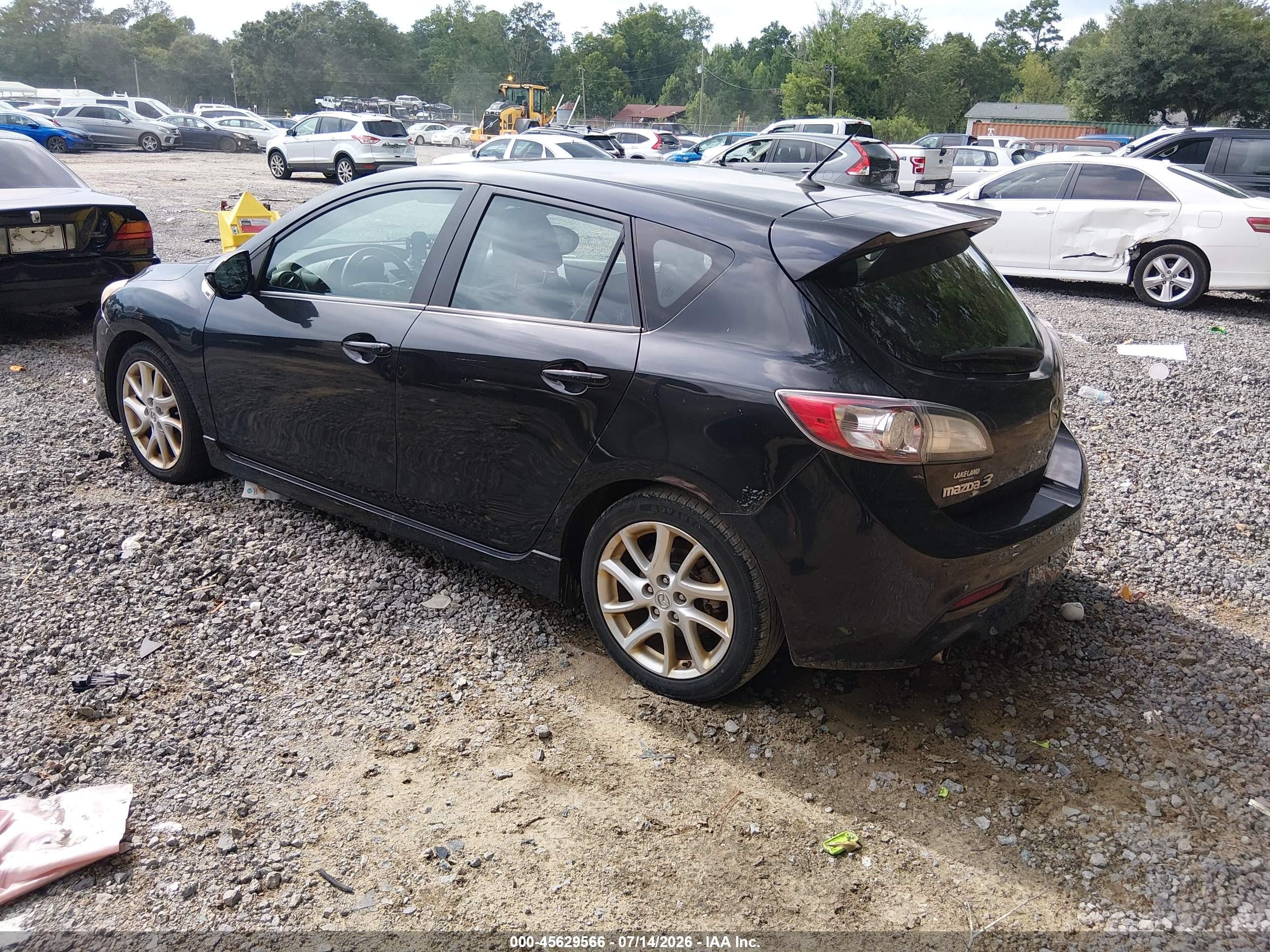 2012 Mazda Mazda3 S Grand Touring Black vin: JM1BL1M53C1541117