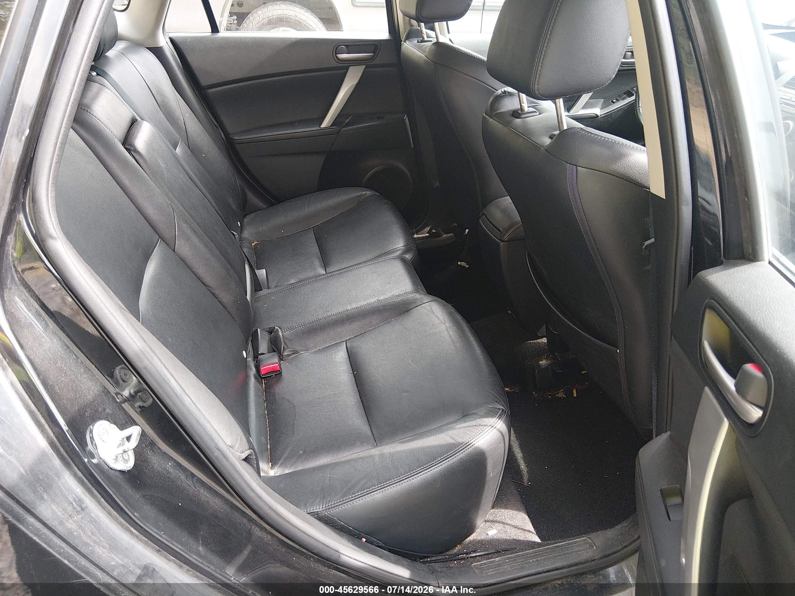 2012 Mazda Mazda3 S Grand Touring Black vin: JM1BL1M53C1541117