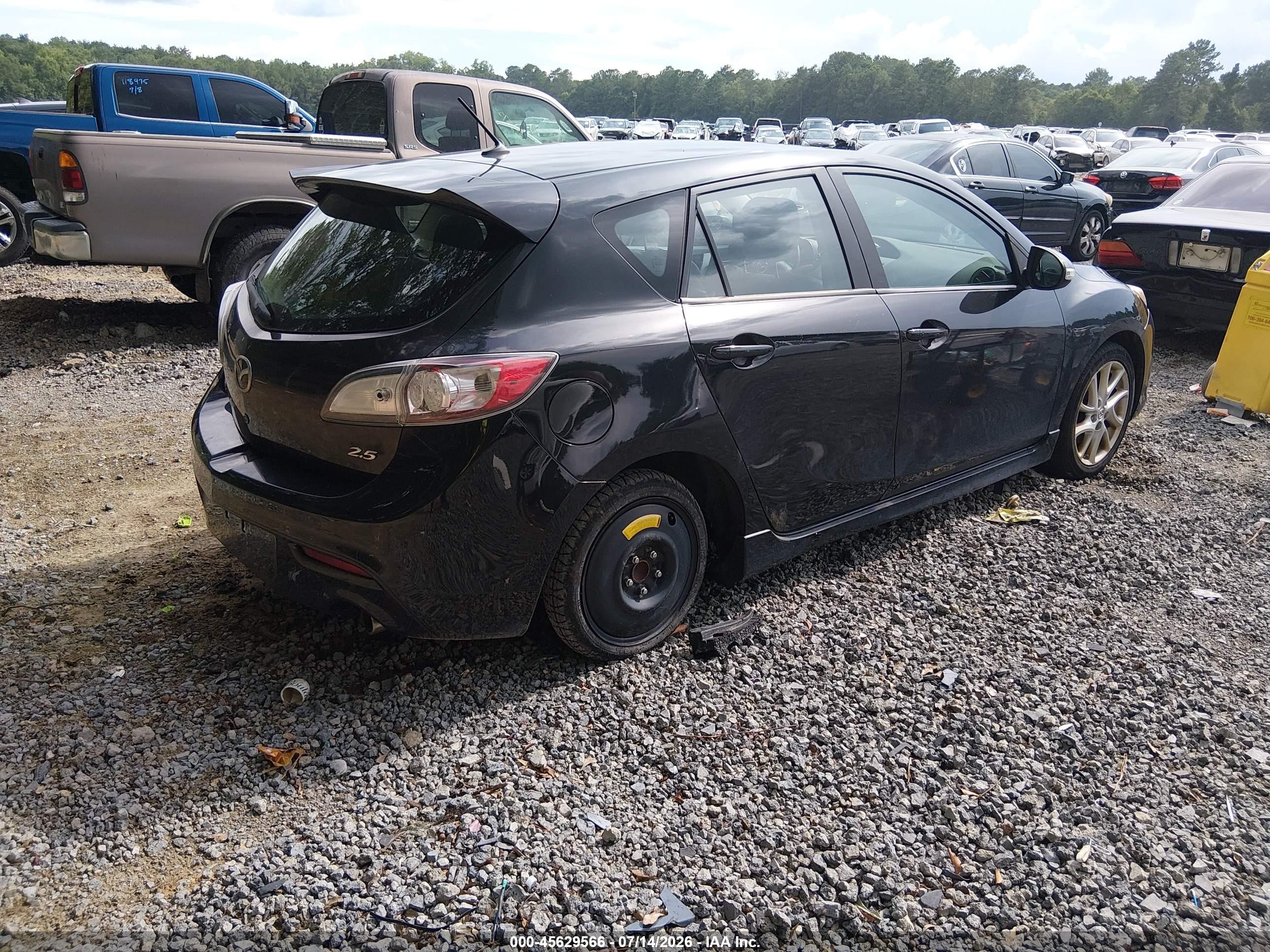 2012 Mazda Mazda3 S Grand Touring Black vin: JM1BL1M53C1541117