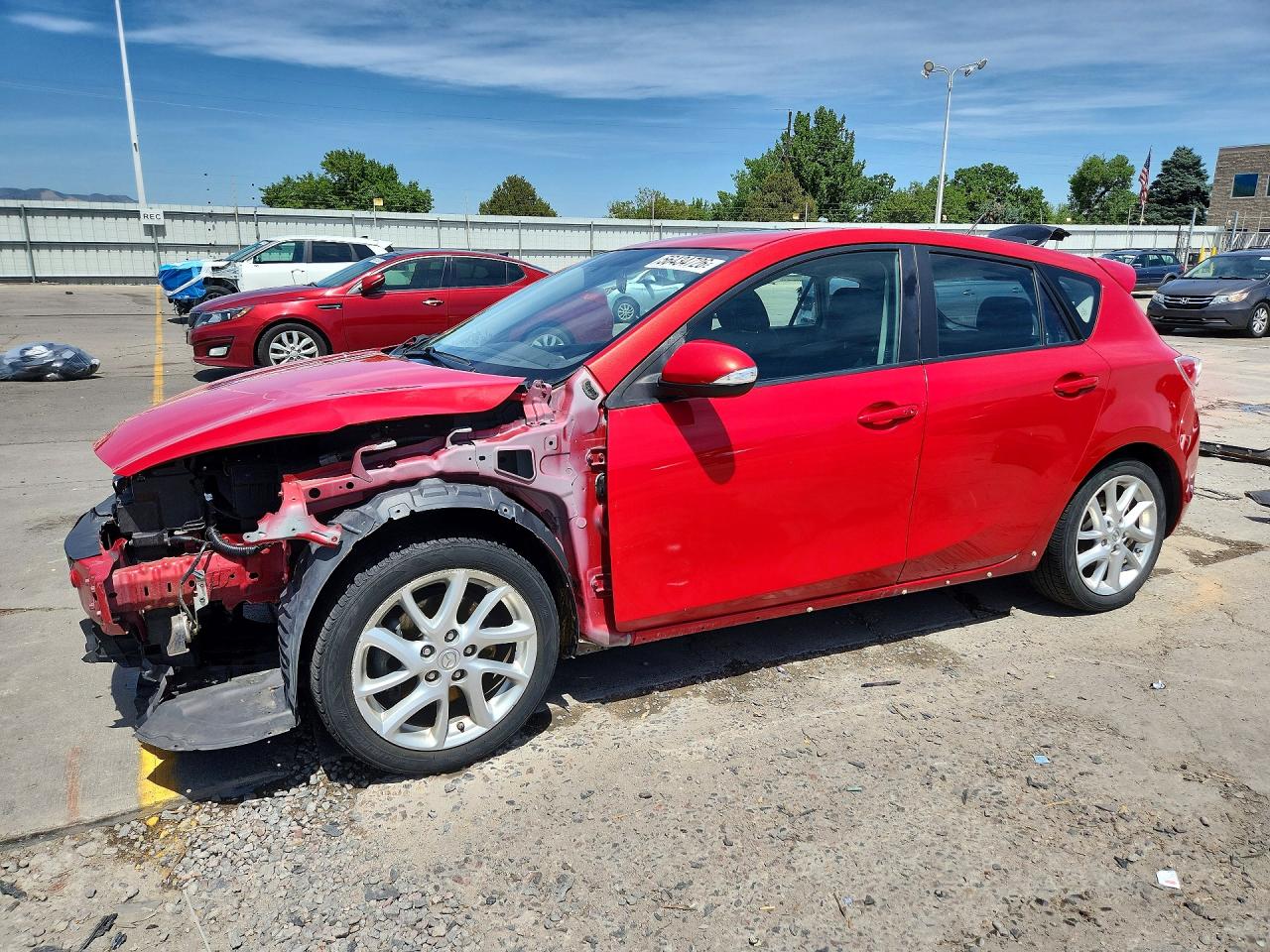2012 Mazda 3 S Красный vin: JM1BL1M56C1533819