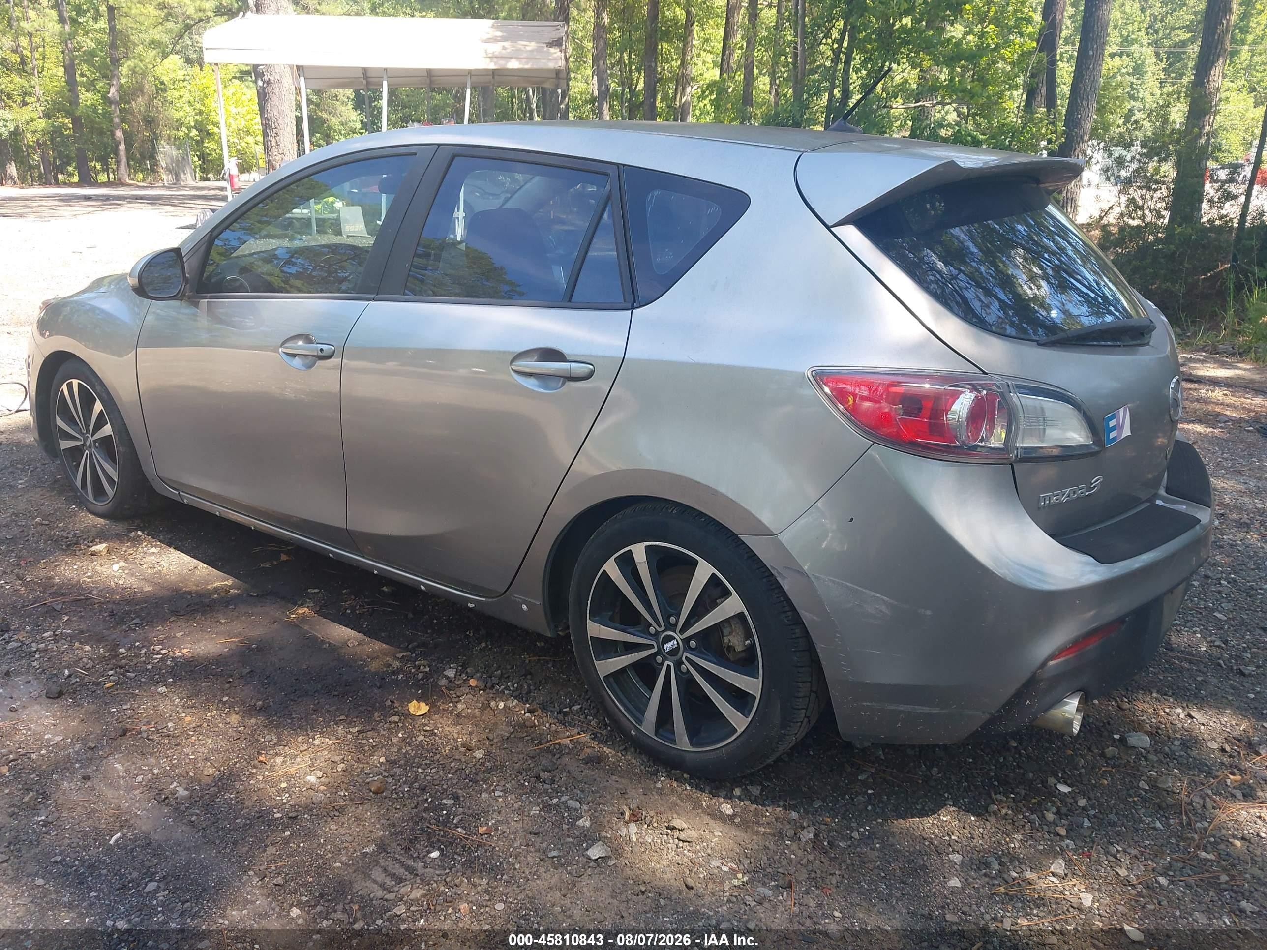 2011 Mazda Mazda3 S Grand Touring Gray vin: JM1BL1M57B1452620