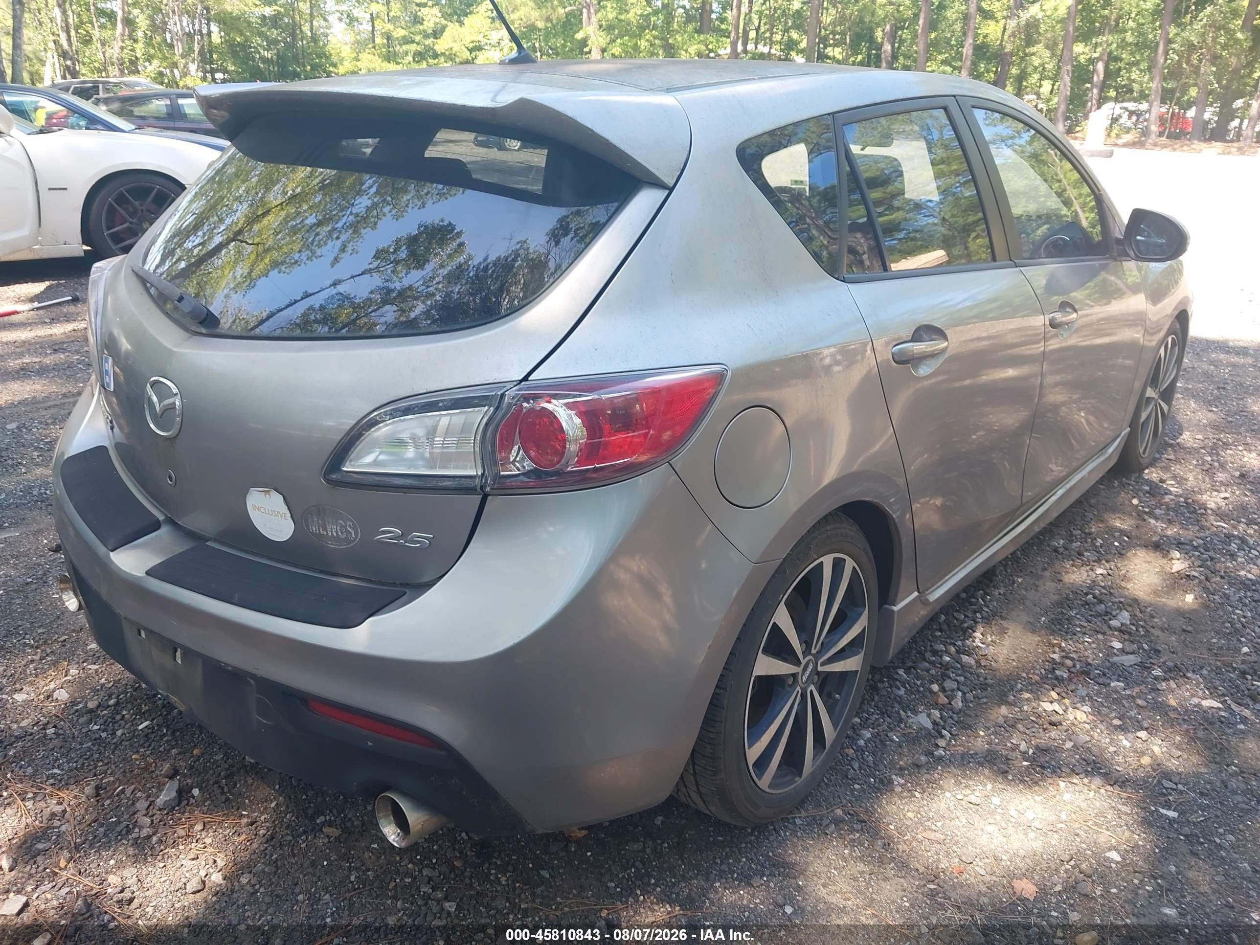 2011 Mazda Mazda3 S Grand Touring Gray vin: JM1BL1M57B1452620